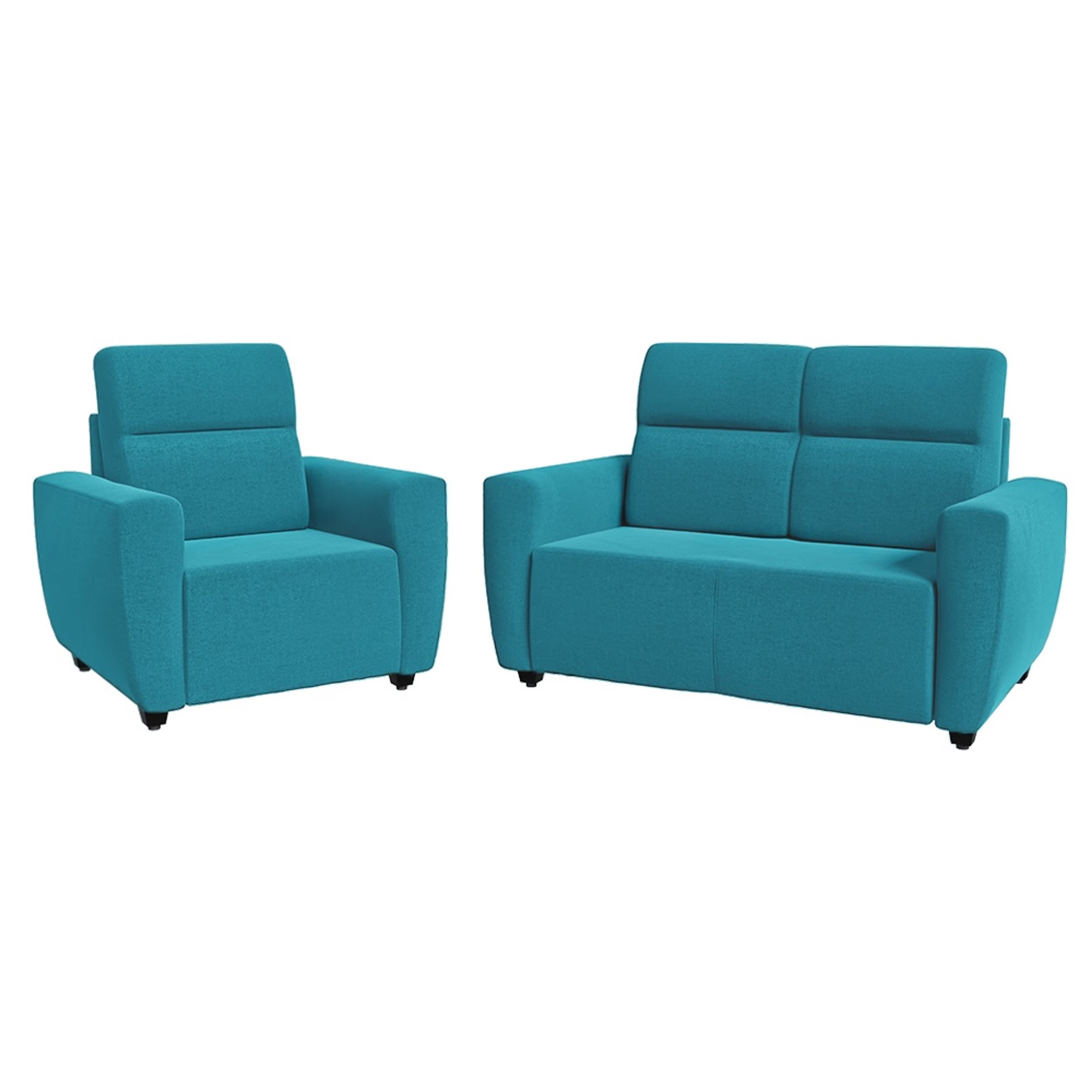 Wakefit Belize Sofa Set (2+1+1) Regular, 2+1+1 Seater, Malibu Green