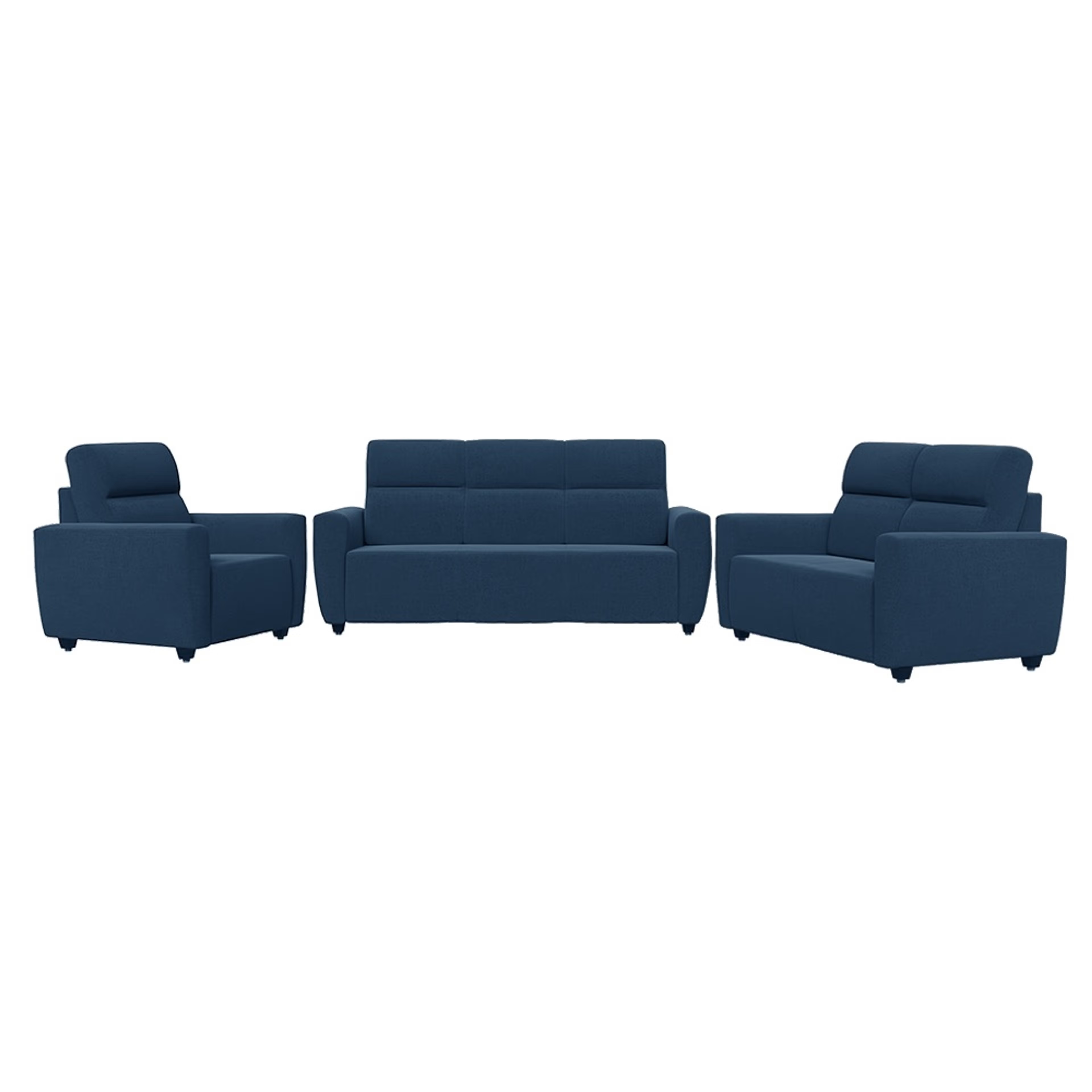 Home 30 Wakefit Belize Sofa Set (3+2+1) Regular, 3+2+1 Seater, Cobalt Blue
