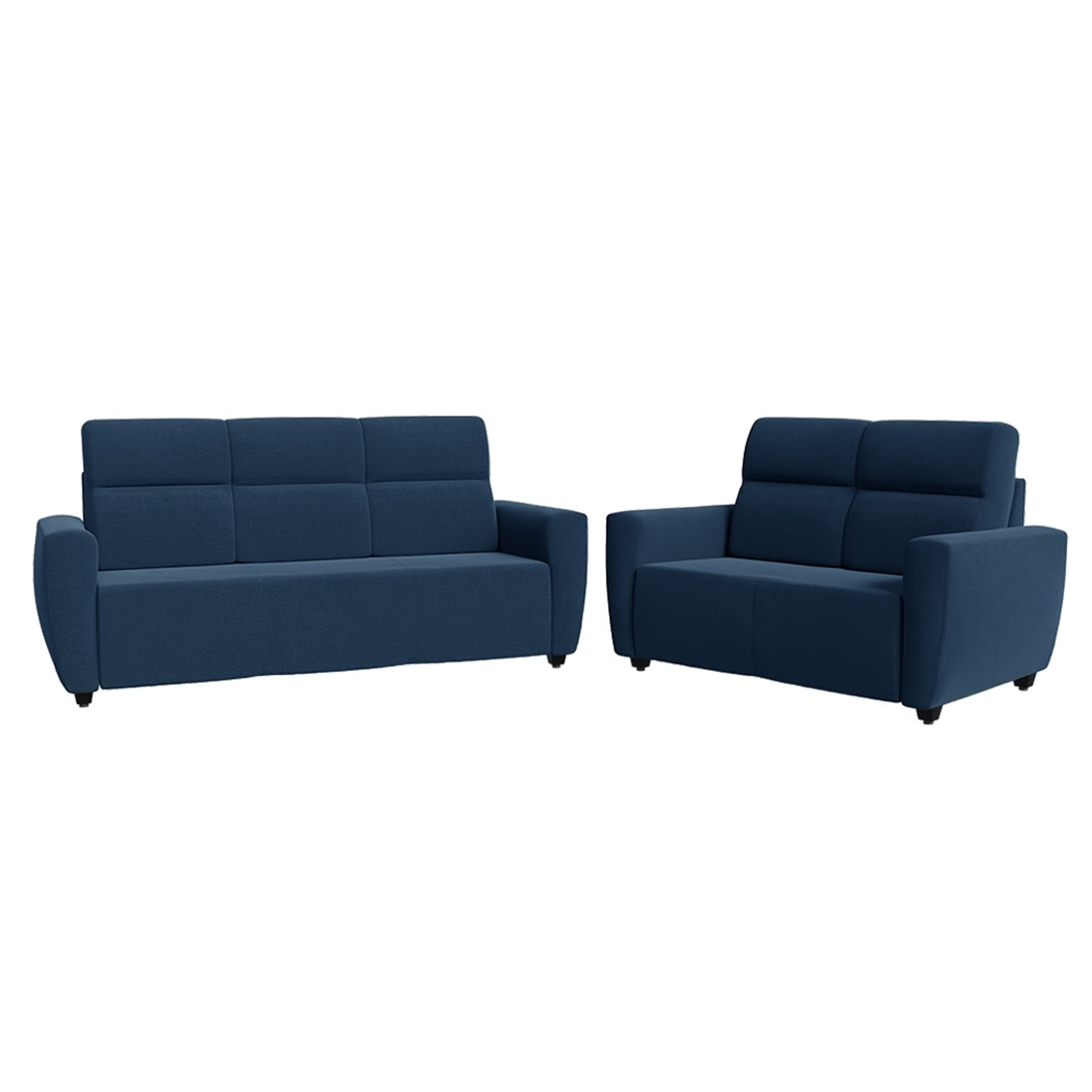 Wakefit Belize Sofa Set (3+2) Regular, 3+2 Seater, Cobalt Blue
