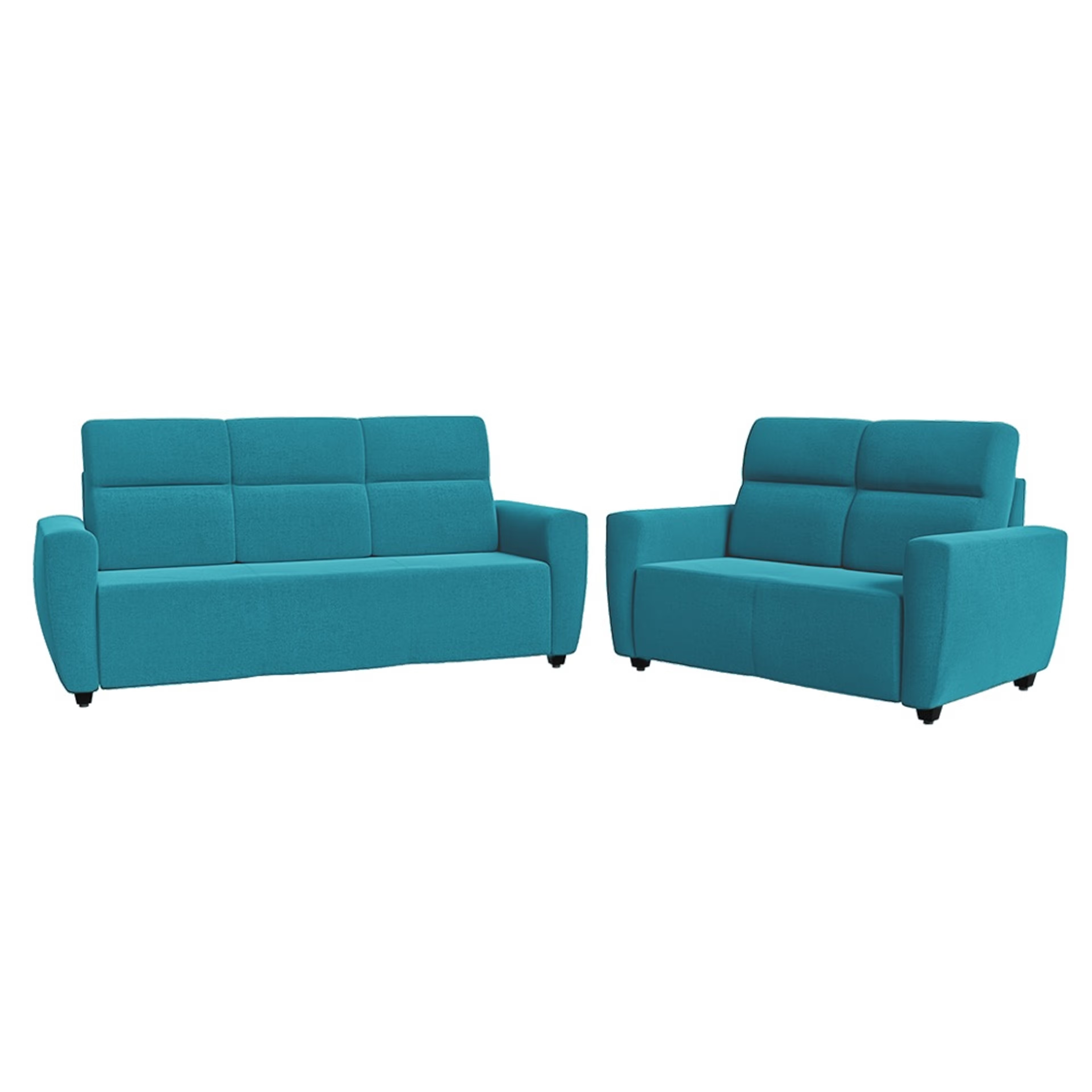 Wakefit Belize Sofa Set (3+2) Regular, 3+2 Seater, Malibu Green