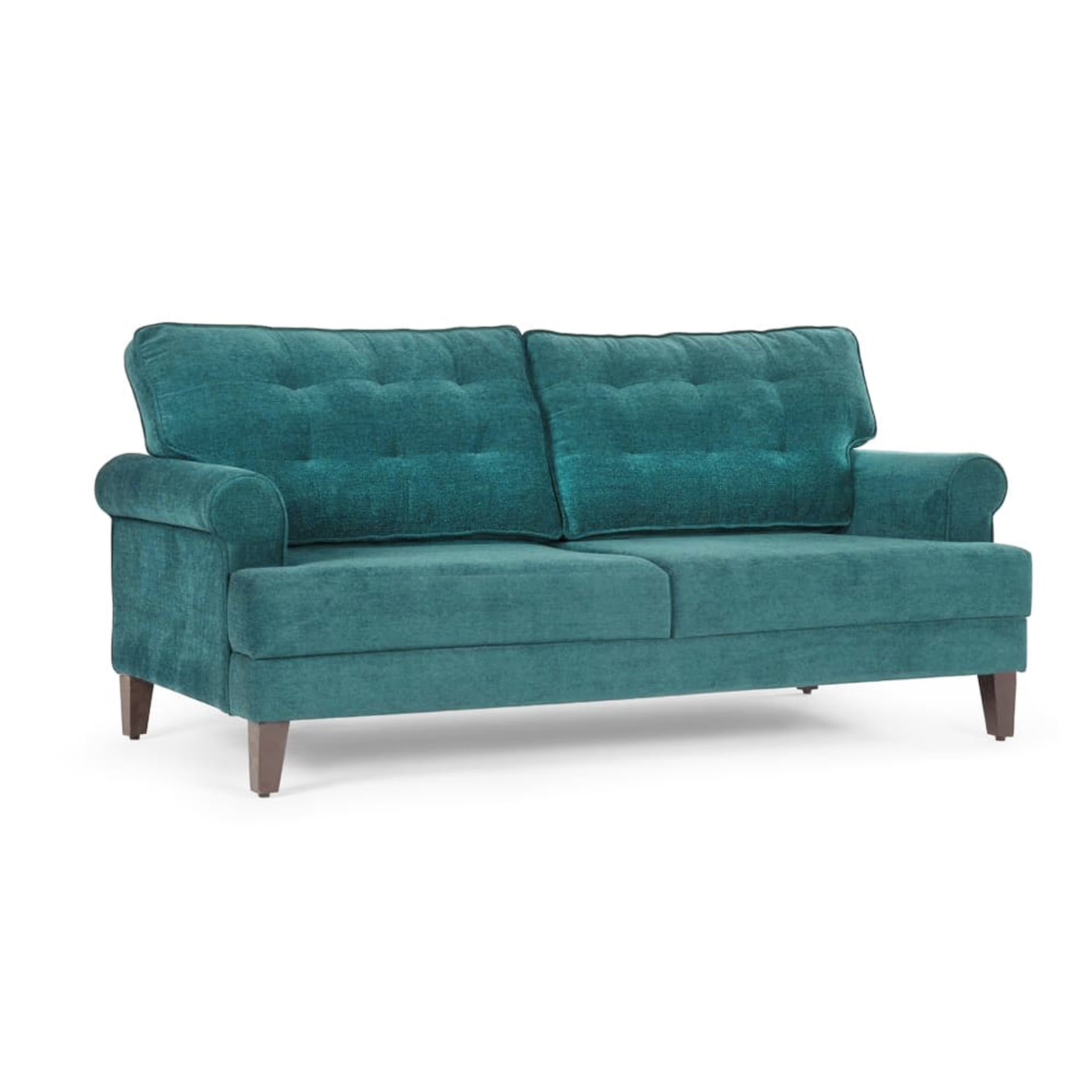 Wakefit Dreamer Sofa Set (3+2+1) Regular, 3 + 2 + 1, Malphino Malibu Green