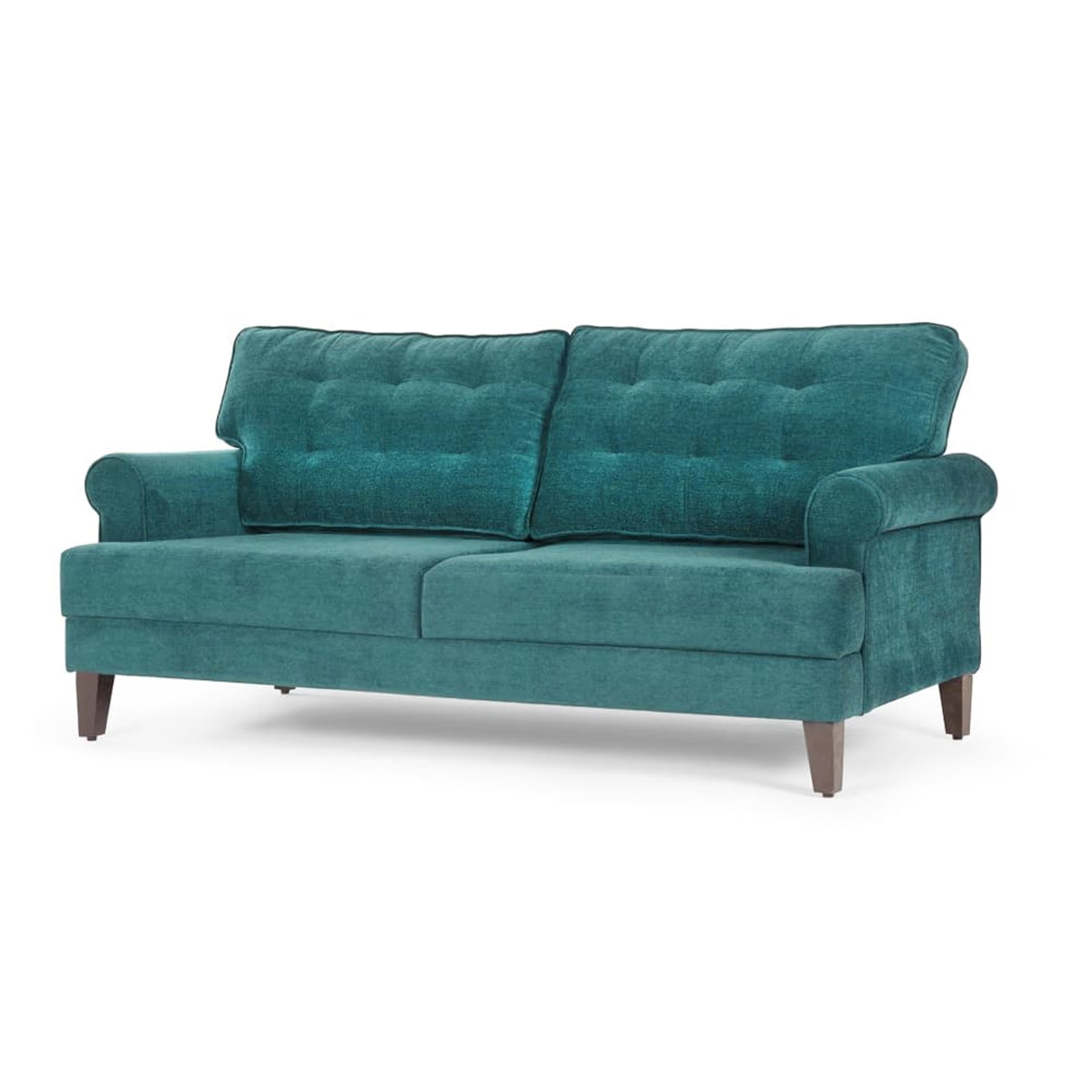 Wakefit Dreamer Sofa Set (3+2+1) Regular, 3 + 2 + 1, Malphino Malibu Green