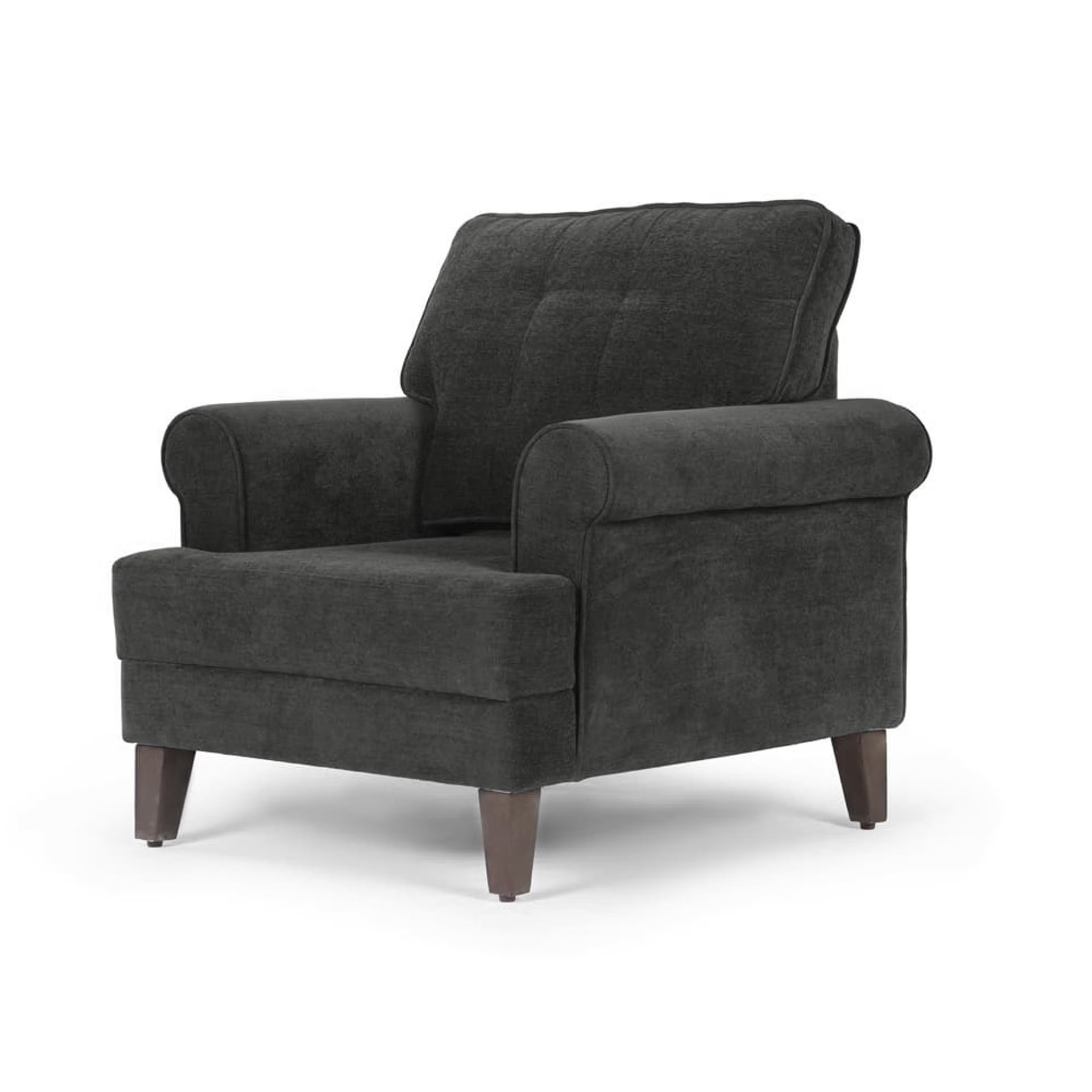 Home 42 Wakefit Dreamer Sofa - Single Seater Regular, 1, Malphino Smoke Grey