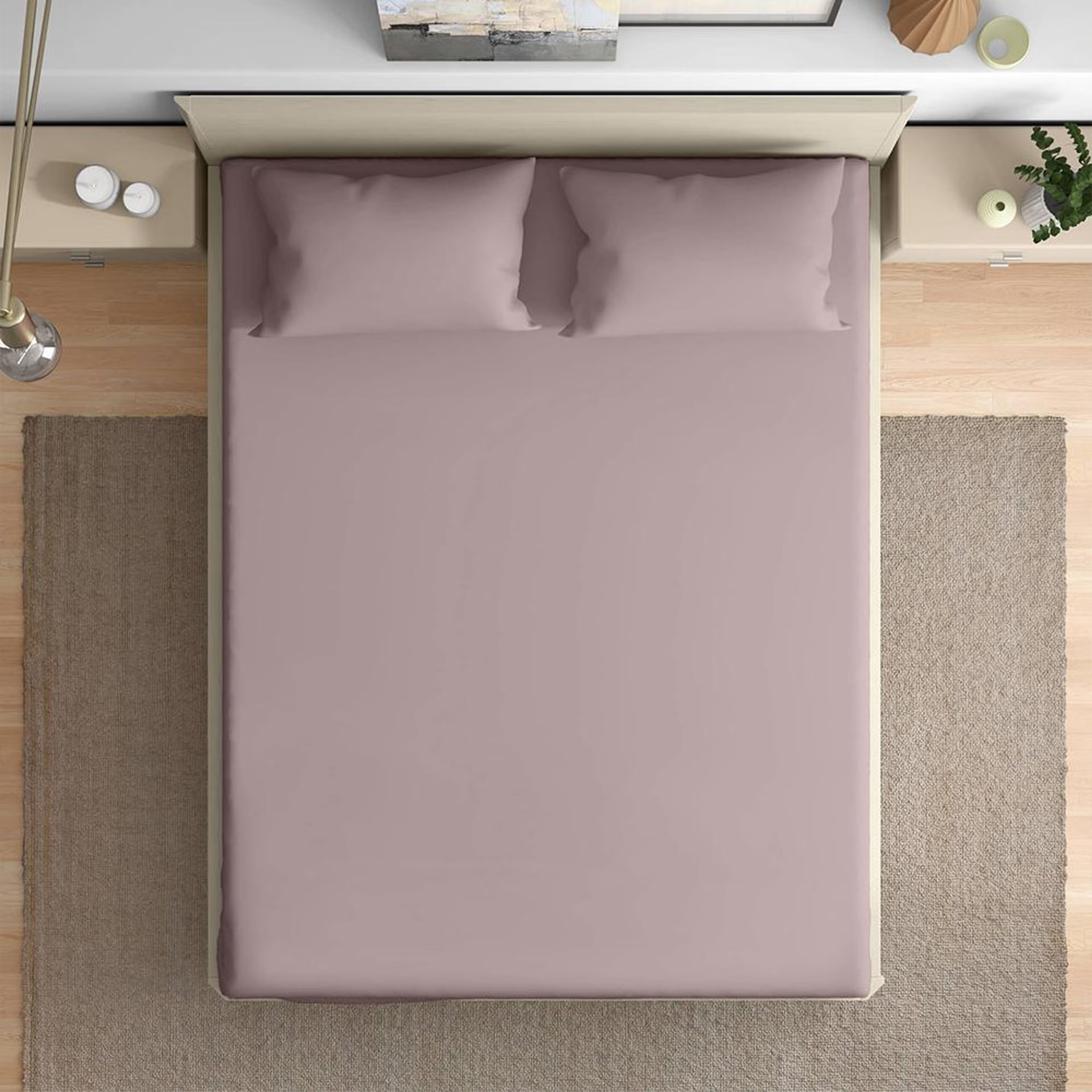 Wakefit 100% Cotton 200 TC Fitted Bedsheet With 2 Pillow Cover | Wood Rose King - 72" x 72 9 Wakefit 100% Cotton 200 TC Fitted Bedsheet With 2 Pillow Cover | Wood Rose King - 72" x 72\