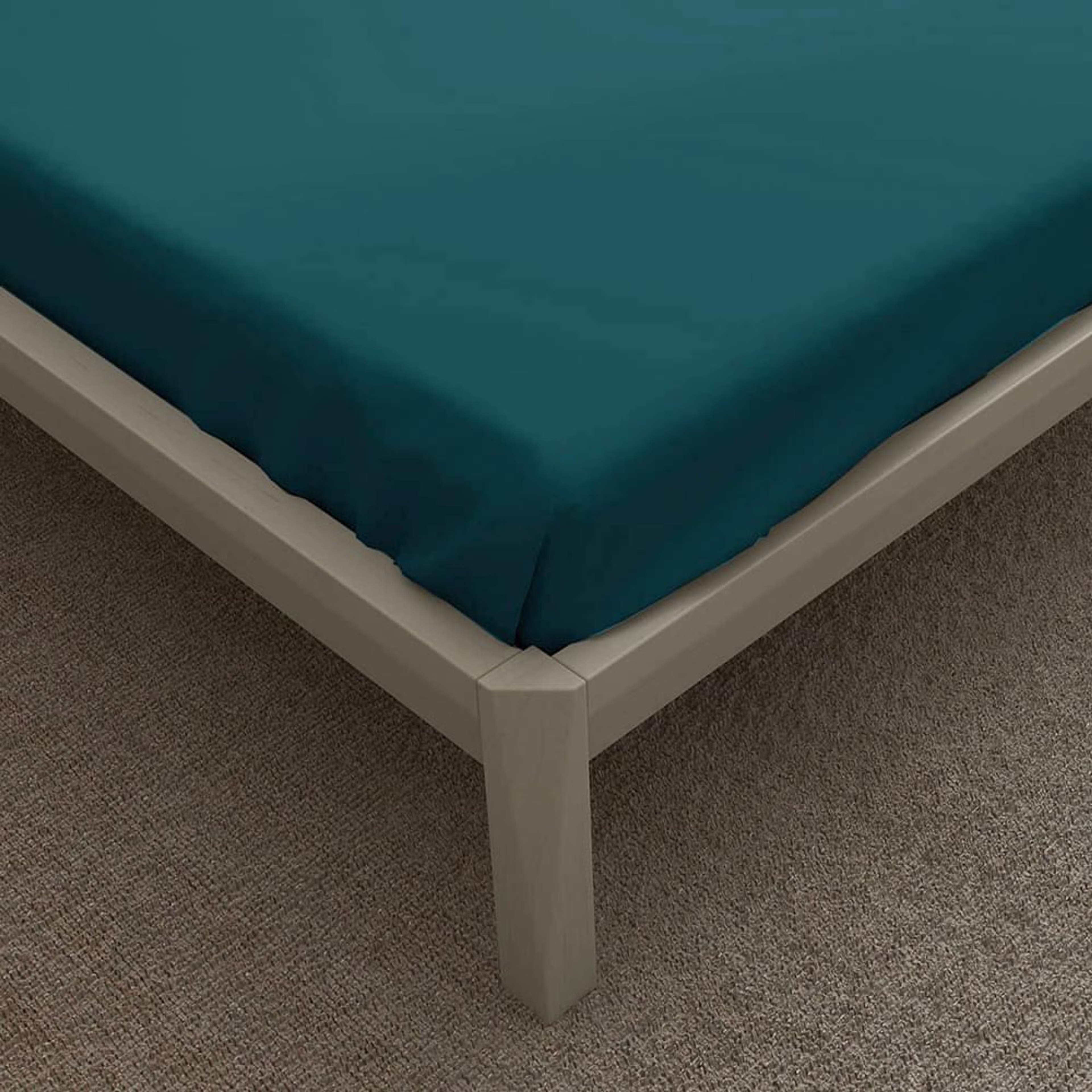 Wakefit 100% Cotton 200 TC Fitted Bedsheet With 1 Pillow Cover | Peacock Blue Single - 72" x 36 7 Wakefit 100% Cotton 200 TC Fitted Bedsheet With 1 Pillow Cover | Peacock Blue Single - 72" x 36\
