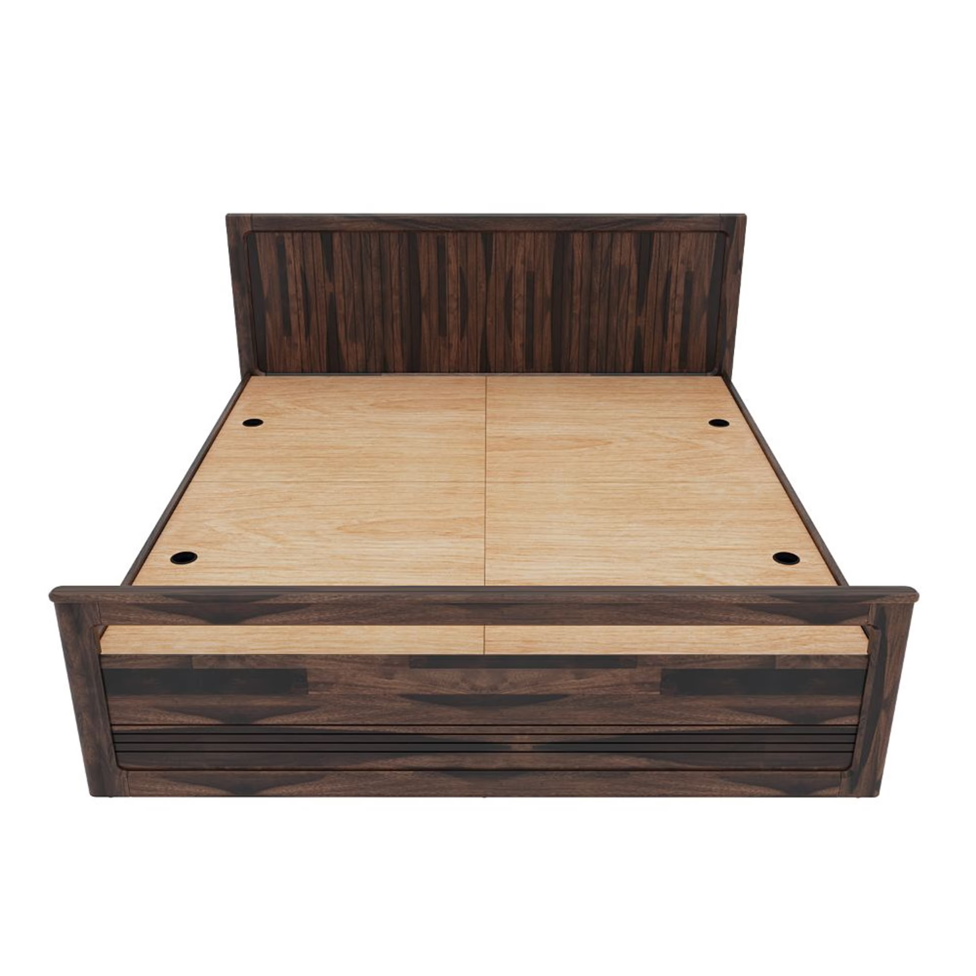Wakefit Santi sheesham wood king size bed with Storage King - 78" x 72\