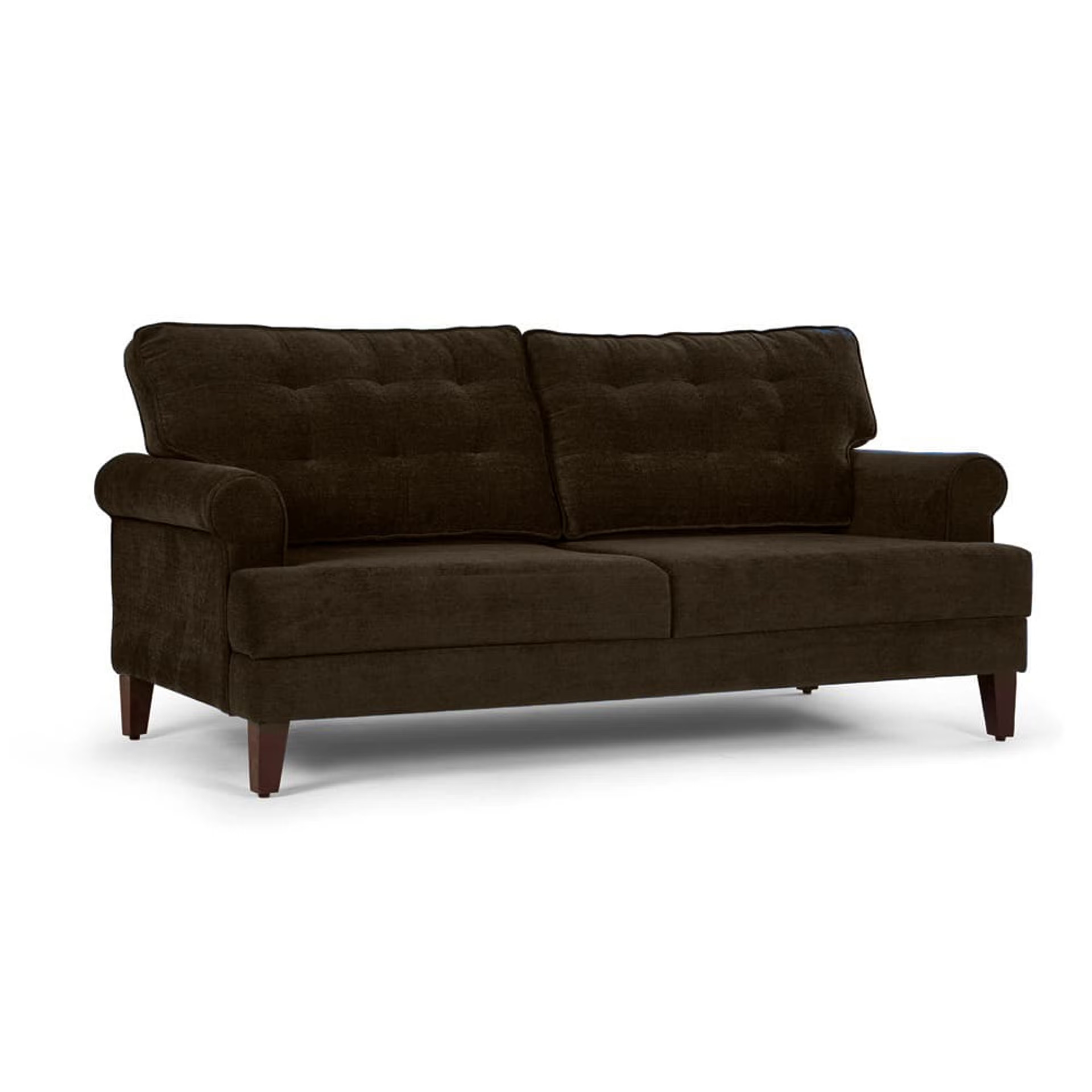 Home 35 Wakefit Dreamer Sofa Set (3+1+1) Regular, 3 + 1 + 1, Malphino Dark Earth