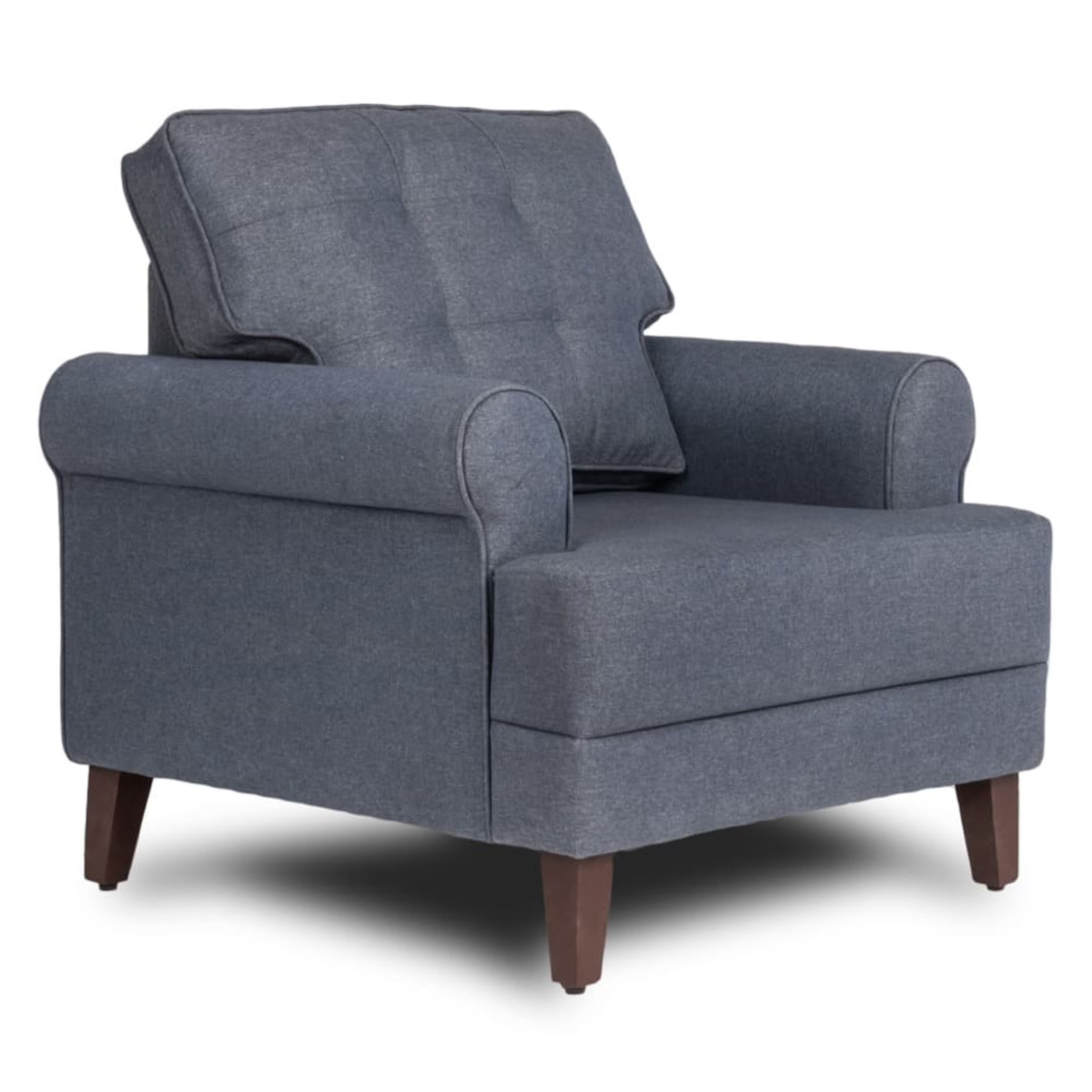 Wakefit Dreamer Sofa - Single Seater Regular, 1, Omega Blue
