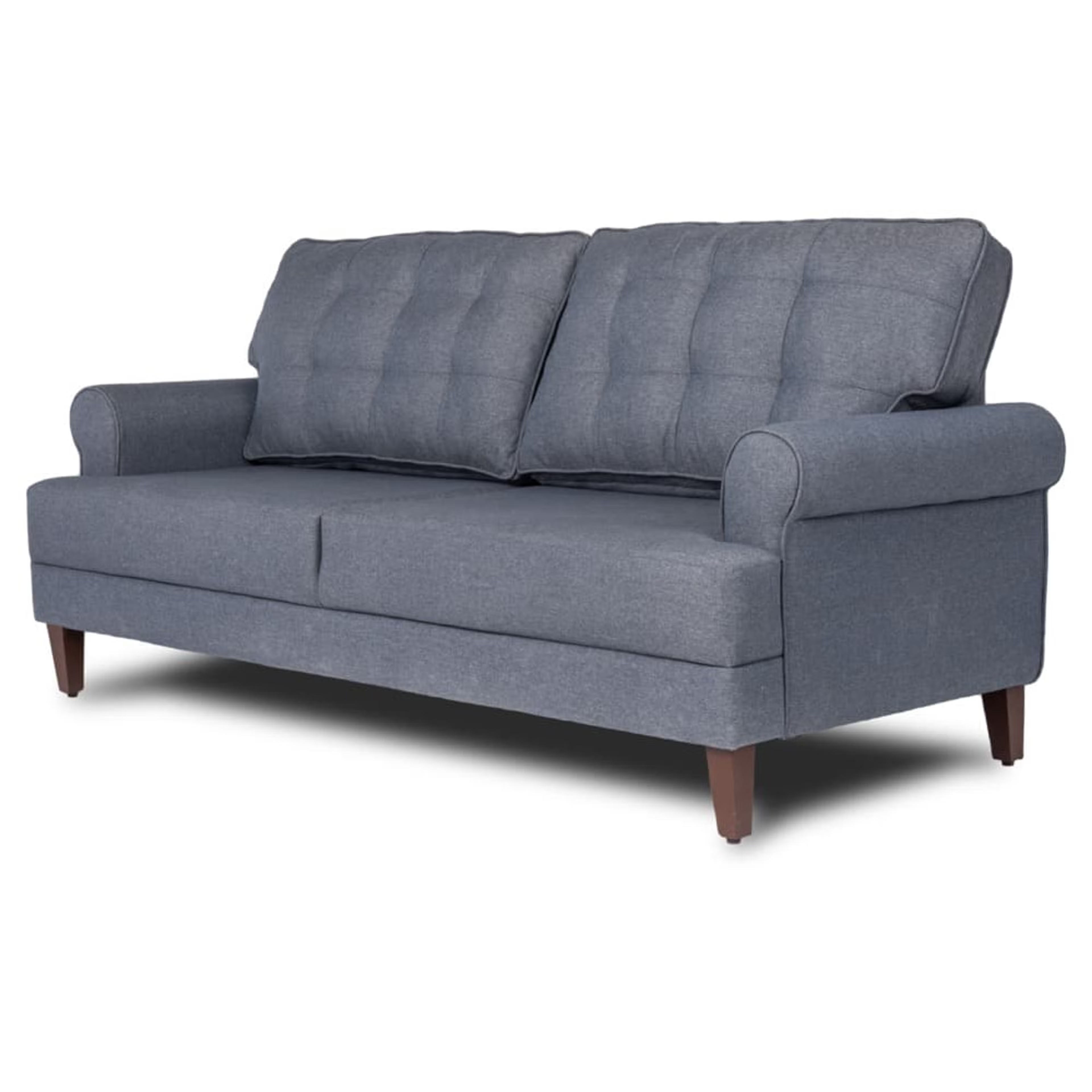Wakefit Dreamer Sofa Set (3+1+1) Regular, 3 + 1 + 1, Omega Blue
