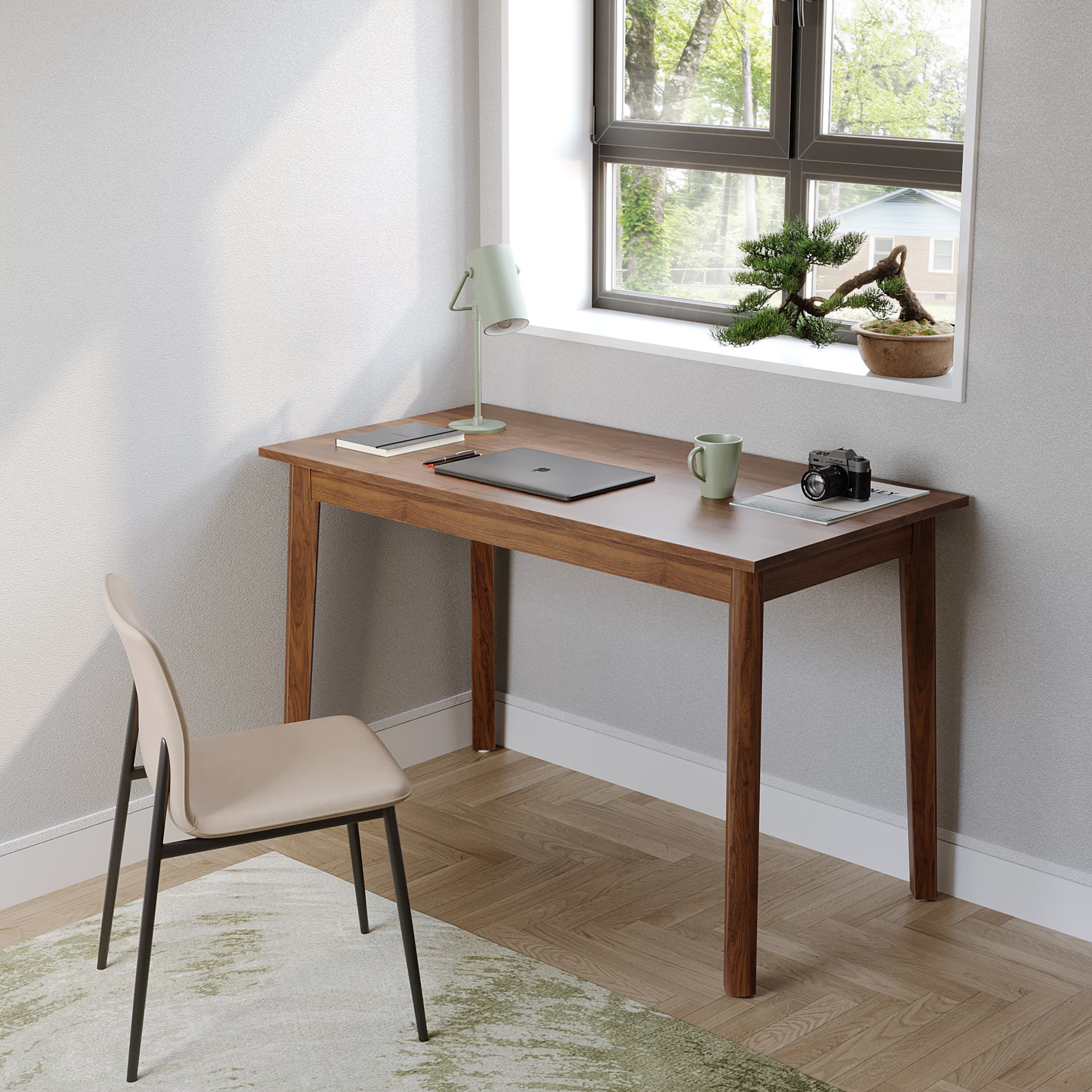 Wakefit Apollo study table Columbian Walnut