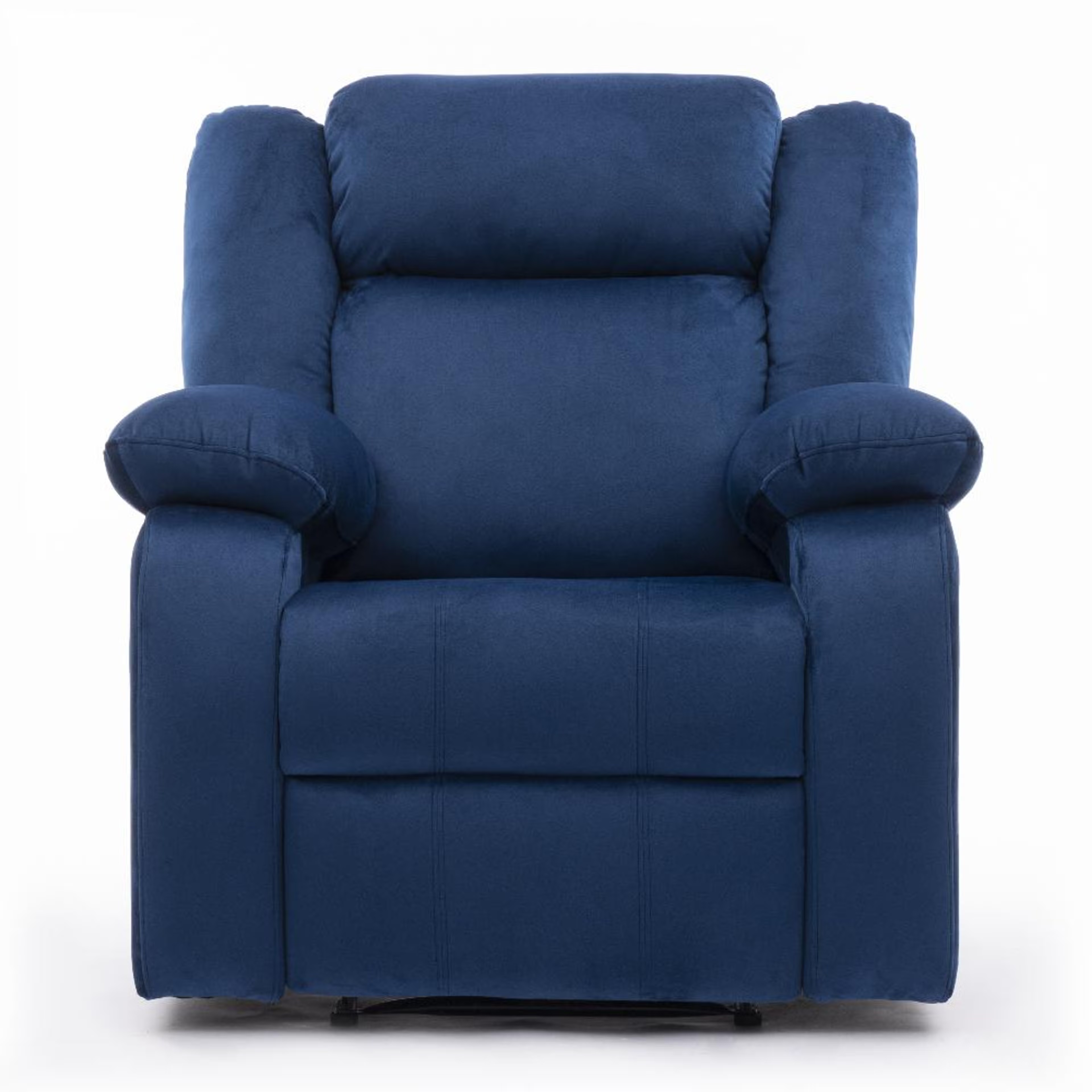 Home 36 Wakefit Swayback Recliner - 1 Seater - Velvet Blue Manual, Regular, 1 Seater, Blue