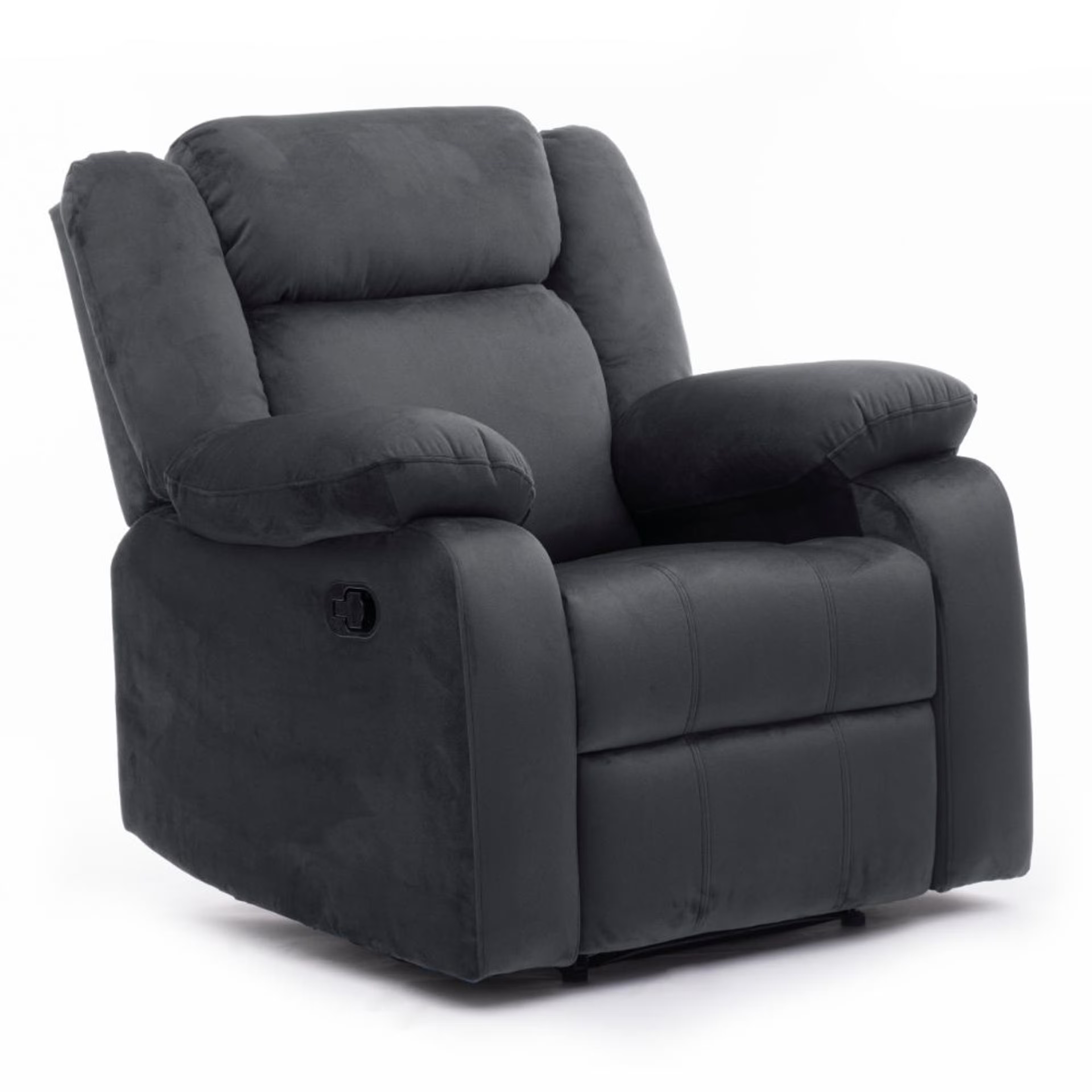 Home 40 Wakefit Swayback Recliner - 1 Seater - Velvet Space Grey Manual, Regular, 1 Seater, Space Grey