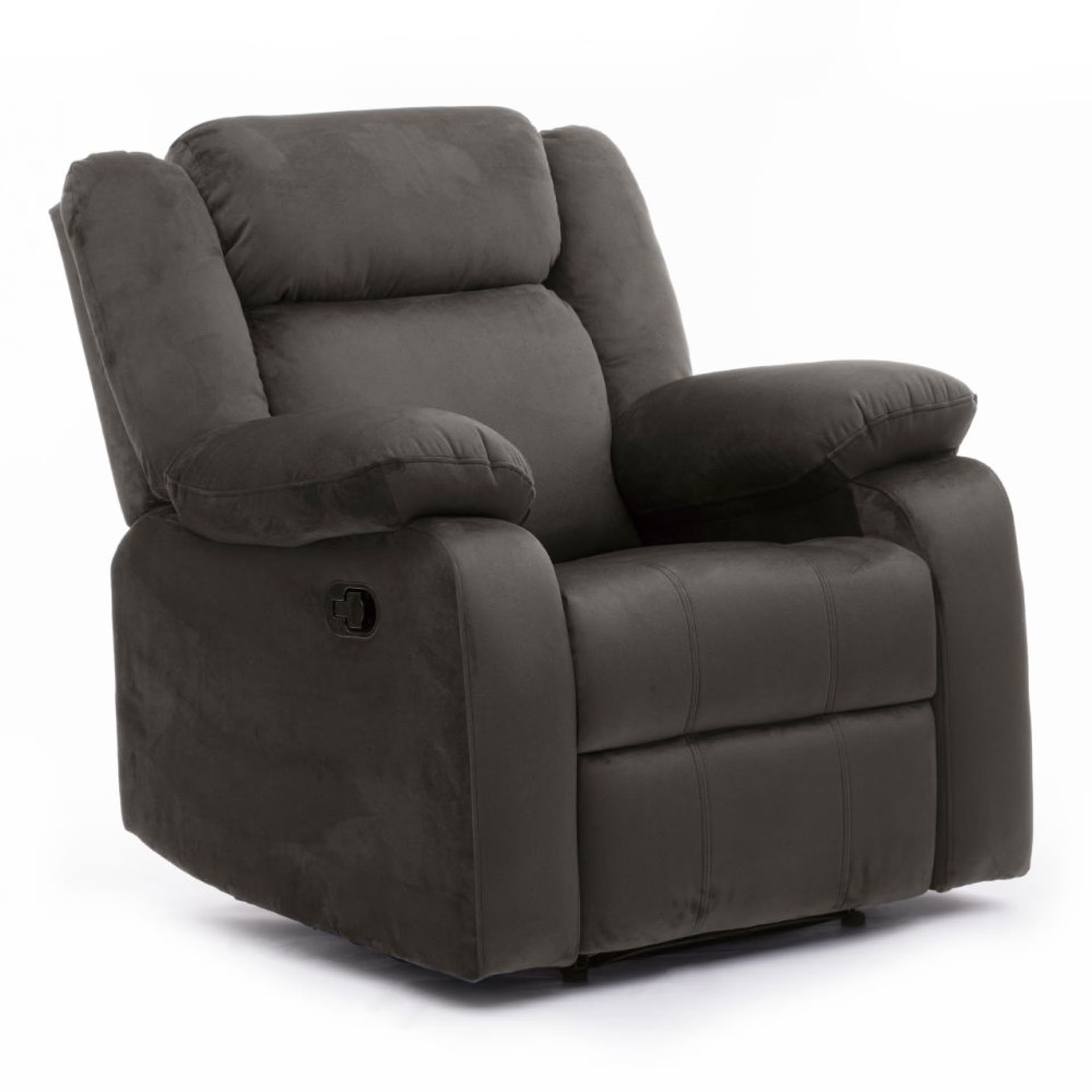 Wakefit Swayback Recliner - 1 Seater - Velvet Stone Manual, Regular, 1 Seater, Stone