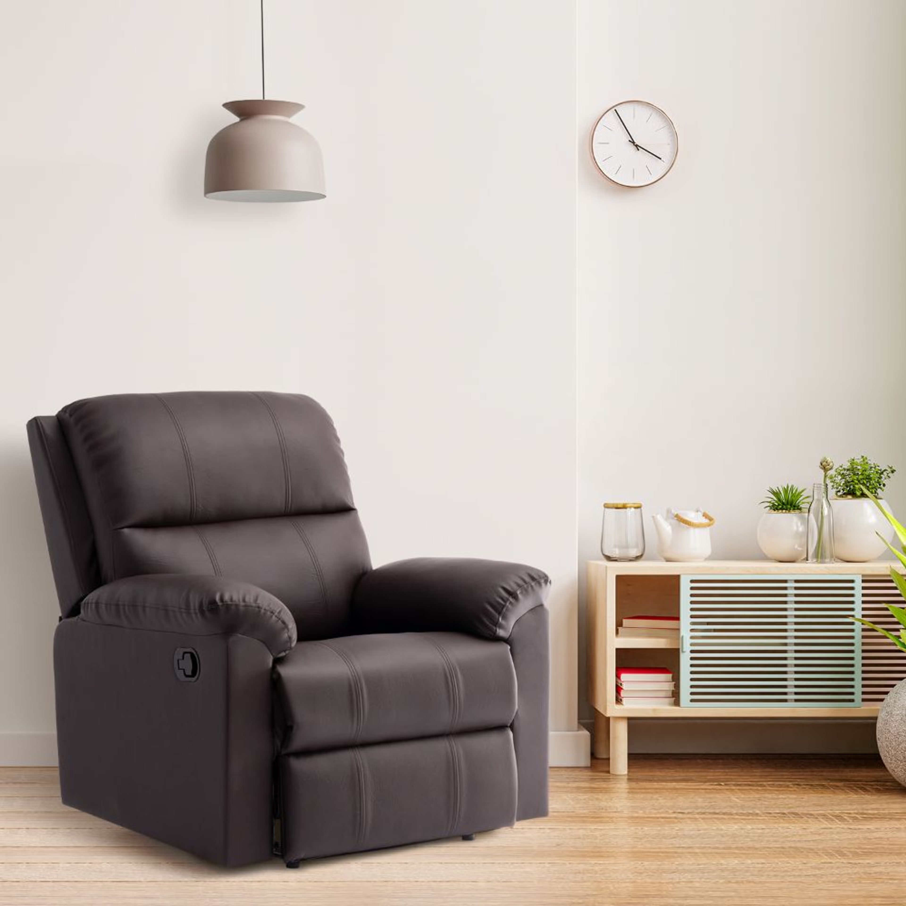 Wakefit Comforta Recliner - 1 Seater - Dark Fantasy Manual, Regular, 1 Seater, Dark Fantasy