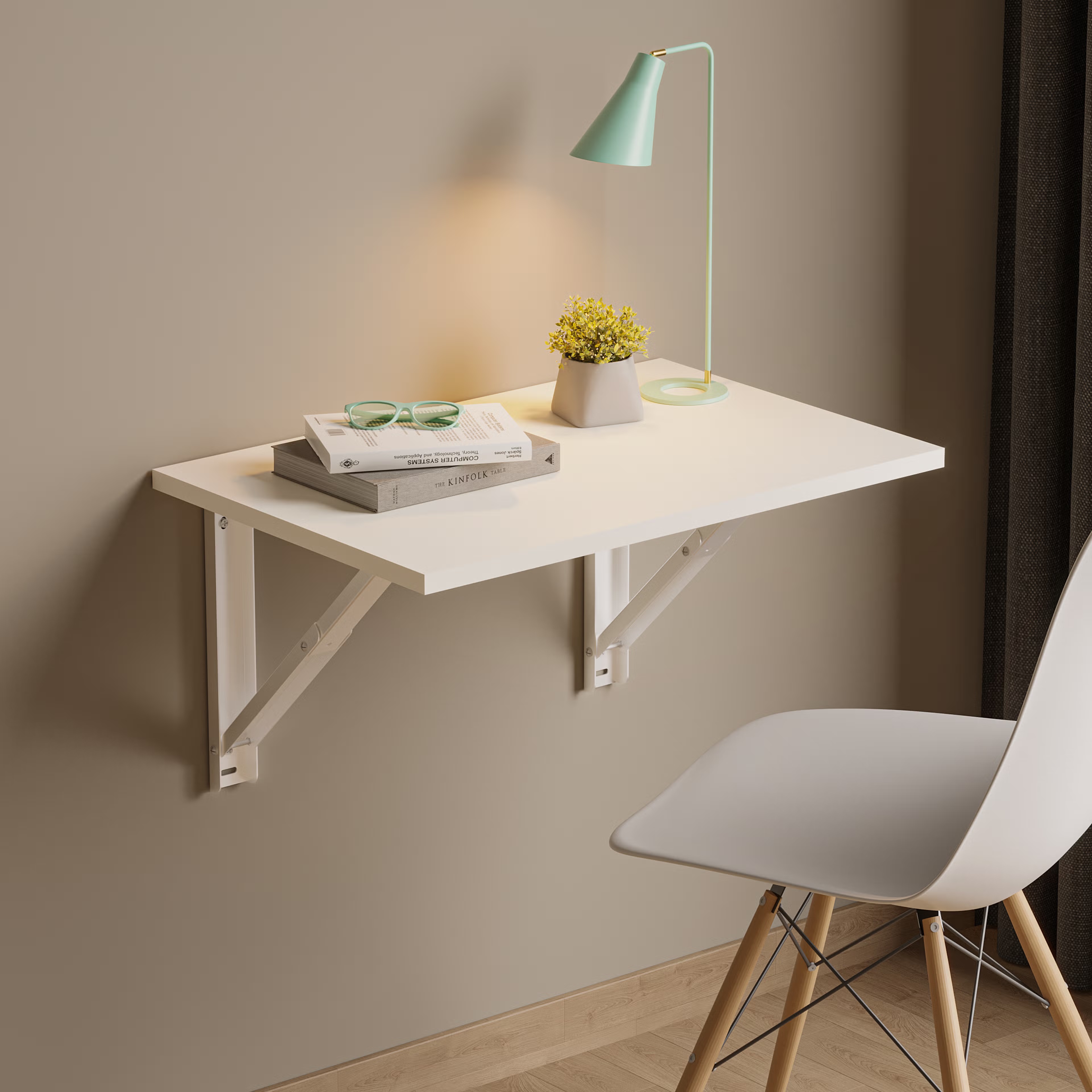 Wakefit Couper Study Table (18mm Frosty White) Frosty White