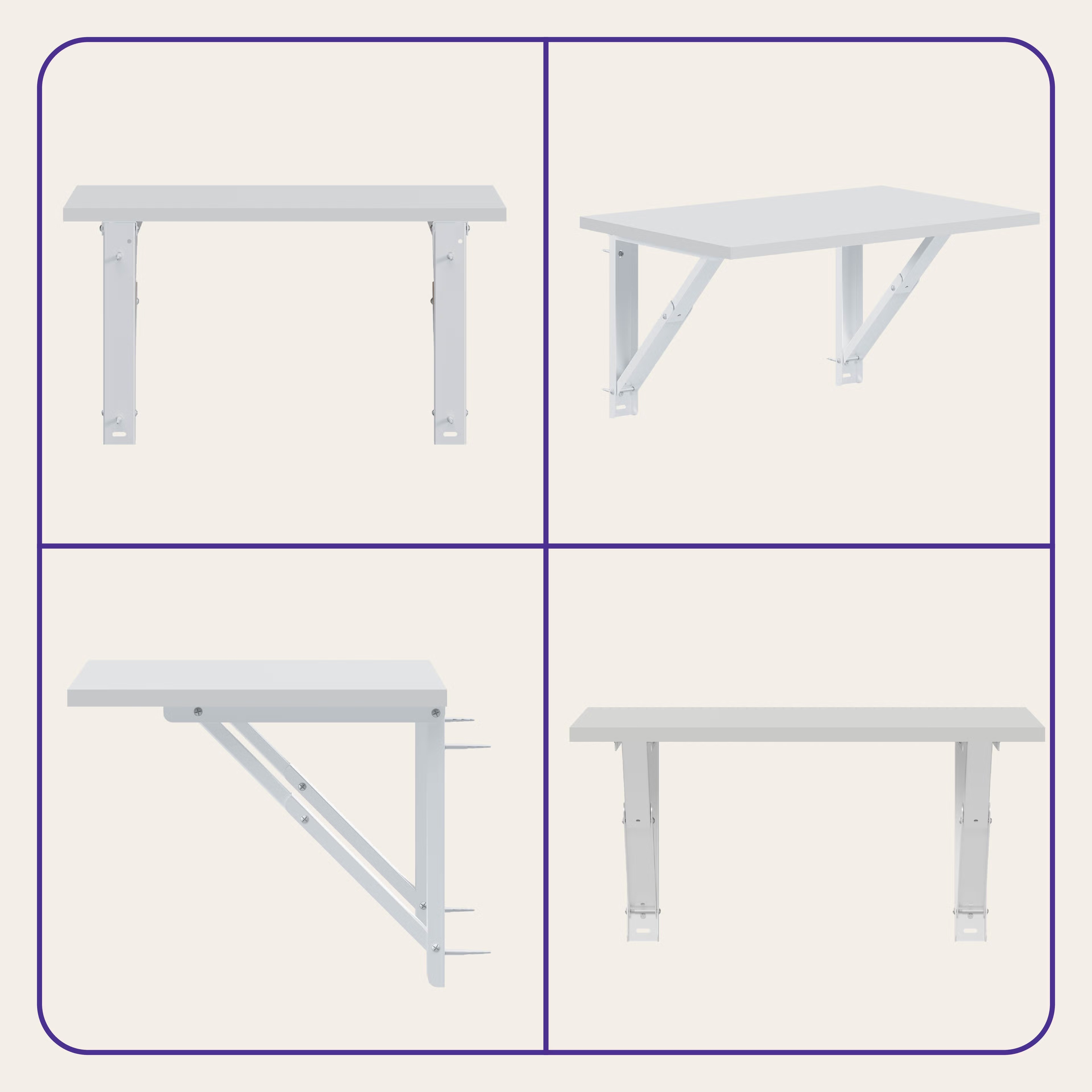 Wakefit Couper Study Table (18mm Frosty White) Frosty White