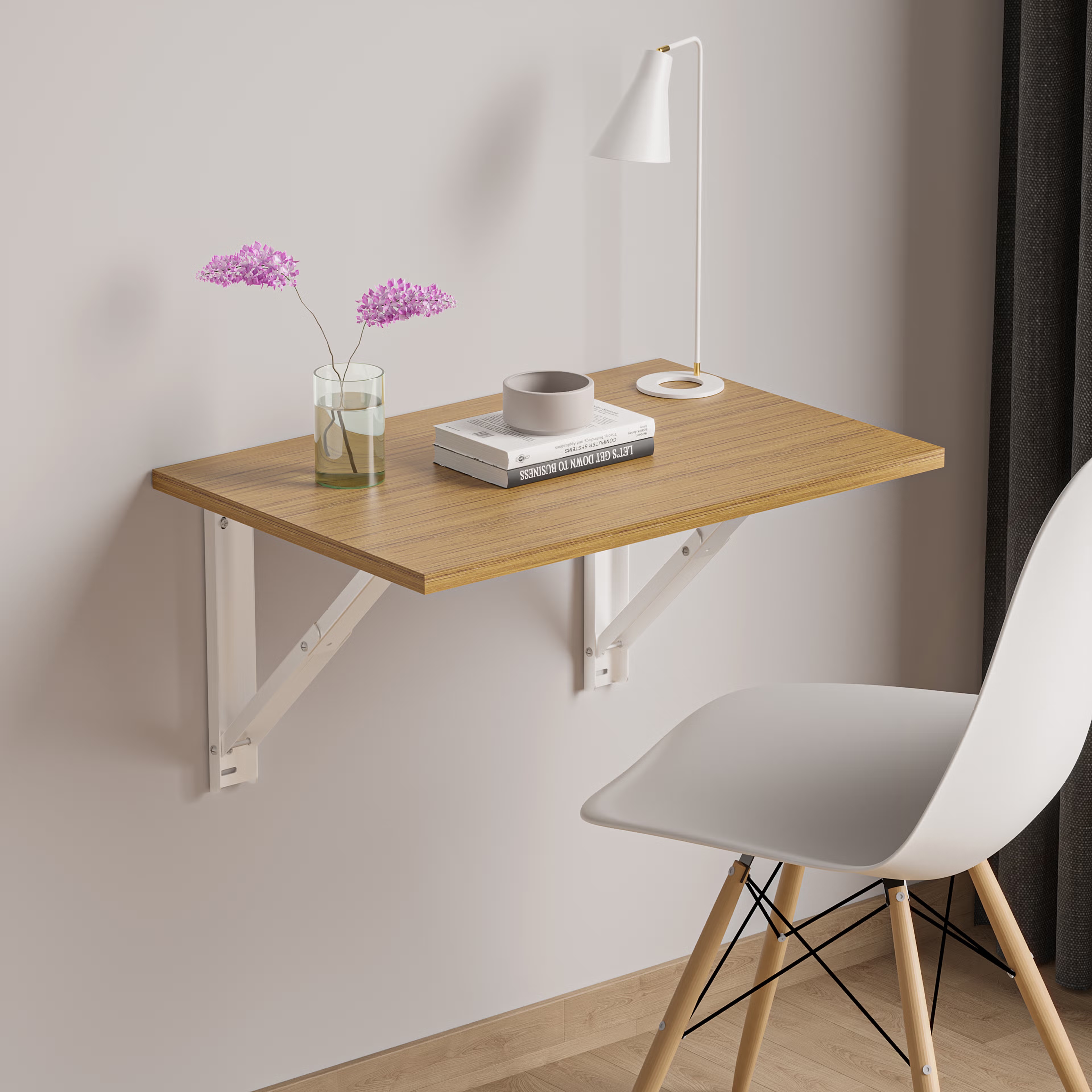 Home 39 Wakefit Couper Study Table (18mm Urban Teak) Urban Teak
