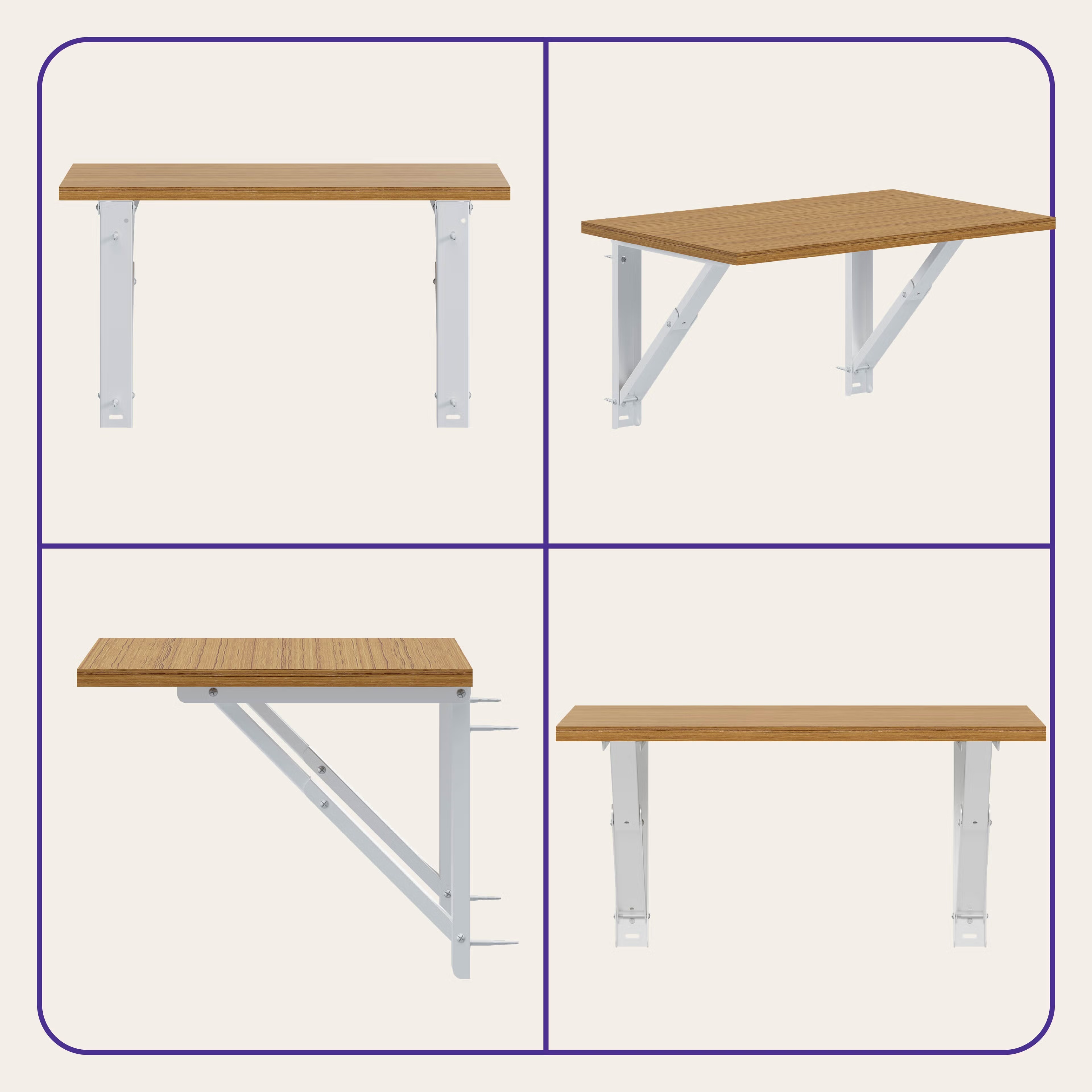 Home 41 Wakefit Couper Study Table (18mm Urban Teak) Urban Teak