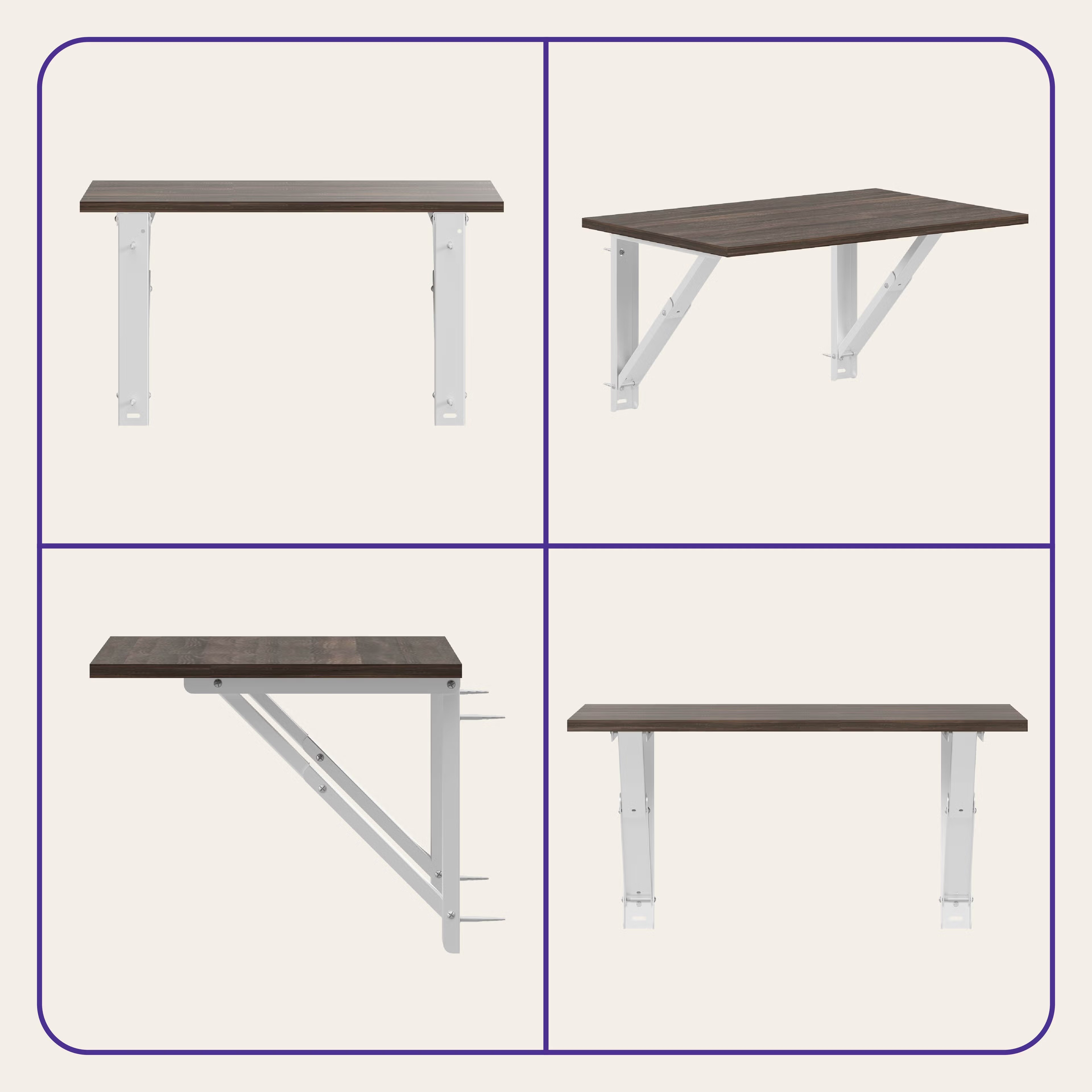 Wakefit Couper Study Table (15mm Napa Oak) Napa Oak