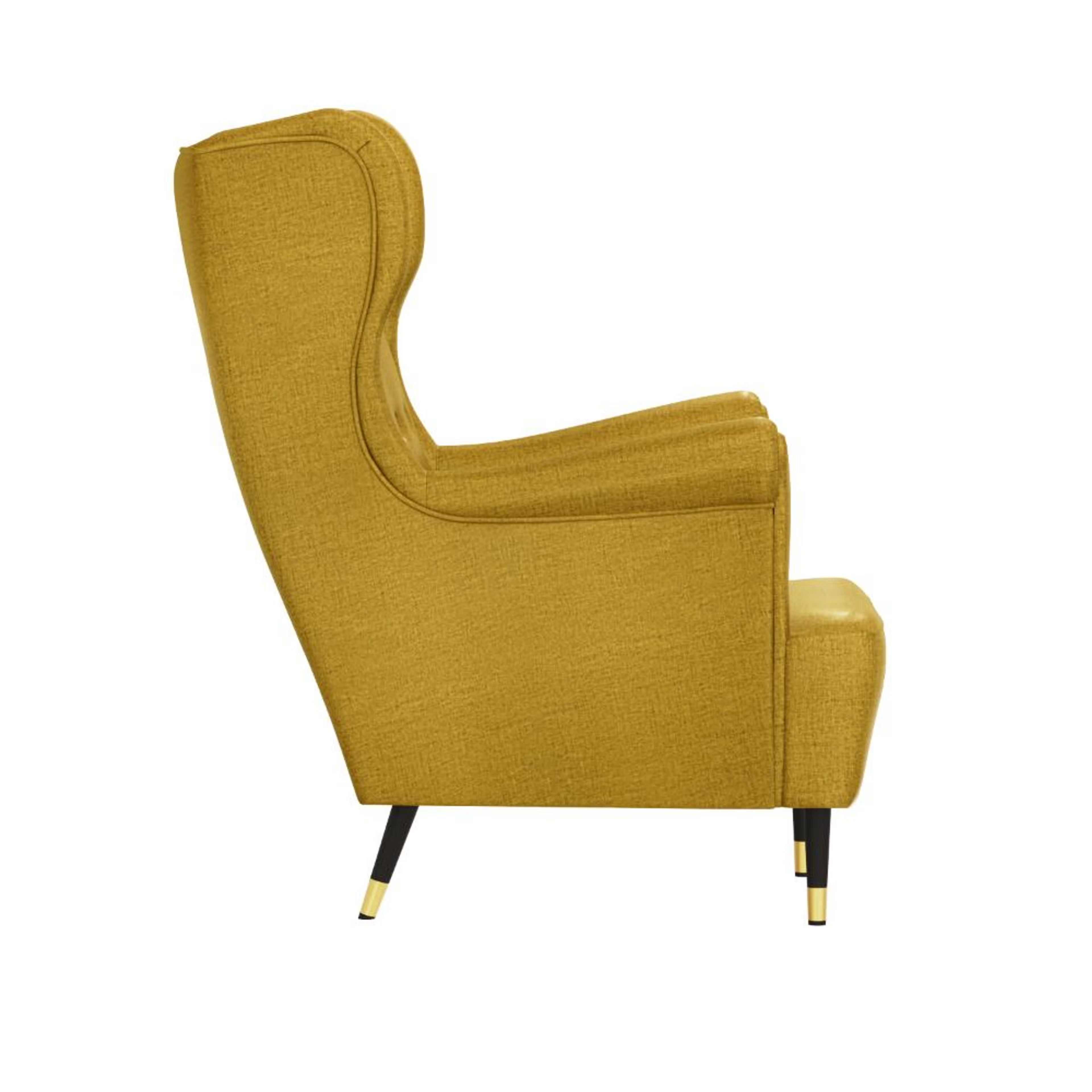 Wakefit Nicco Wing Chair - Reflection Yellow without Ottoman, Yellow 4 Wakefit Nicco Wing Chair - Reflection Yellow without Ottoman, Yellow