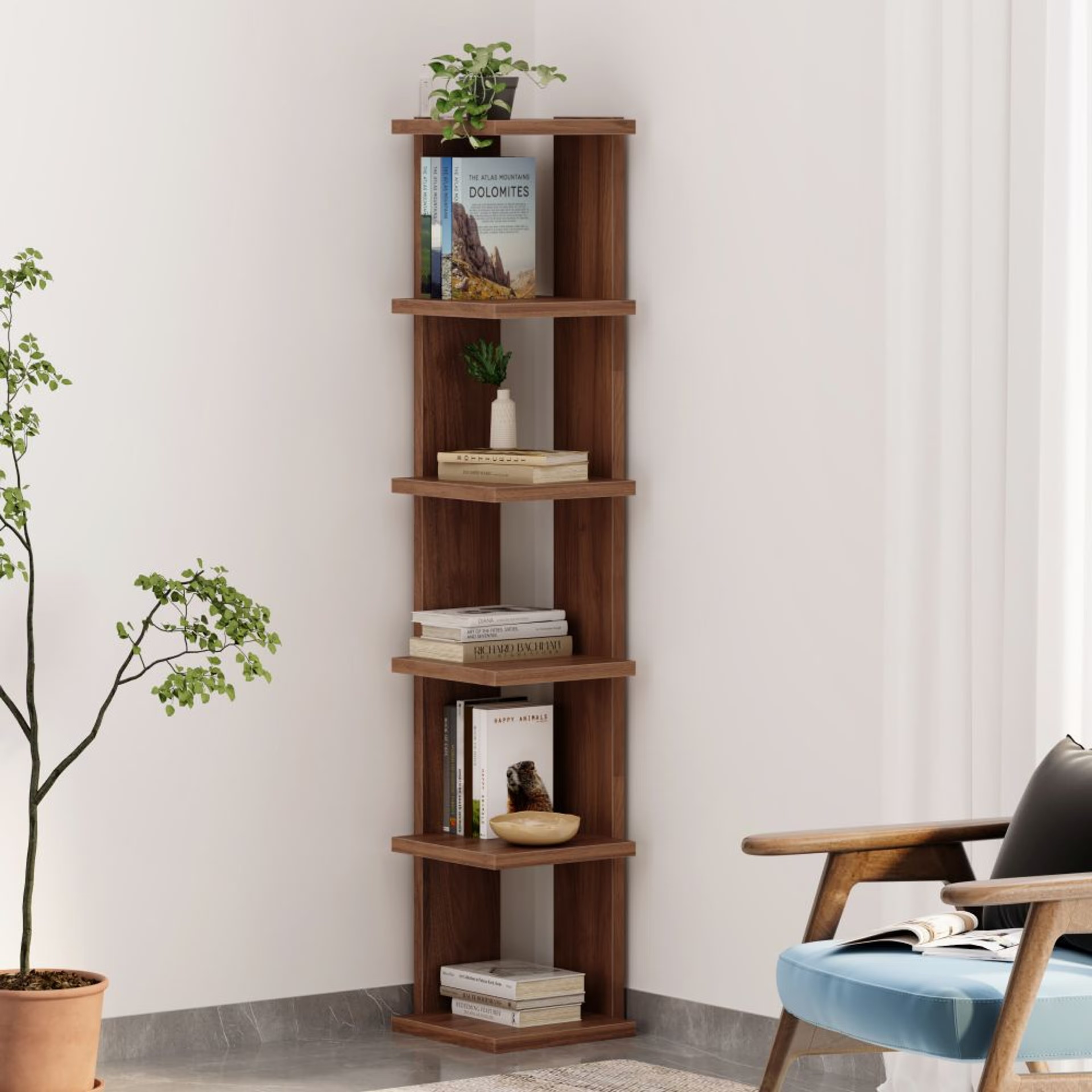 Home 31 Wakefit Dyer Engineered Wood Bookshelf