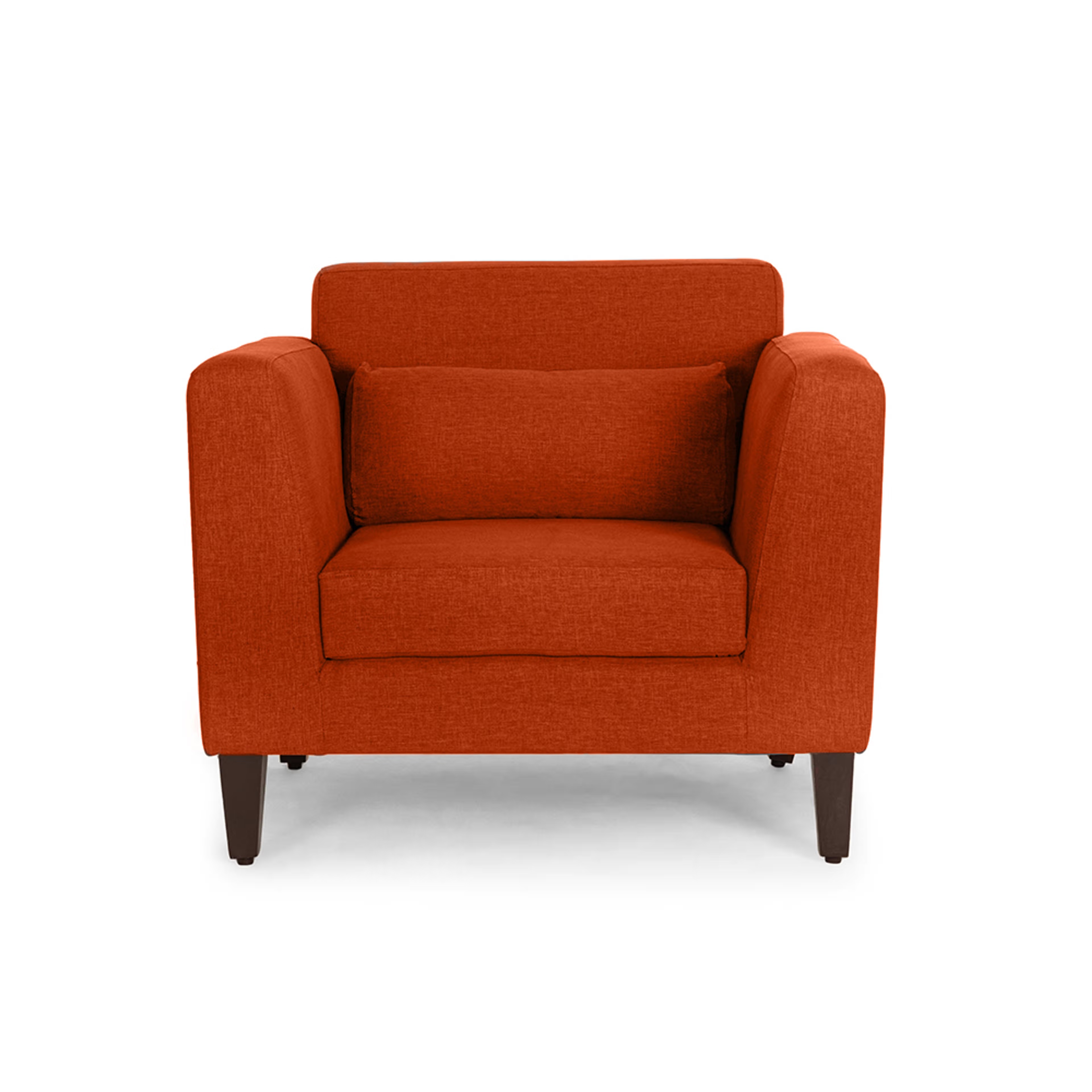 Home 27 Wakefit Snoozepro Sofa -Single Seater Terracotta Regular, 1 Seater, Terracotta