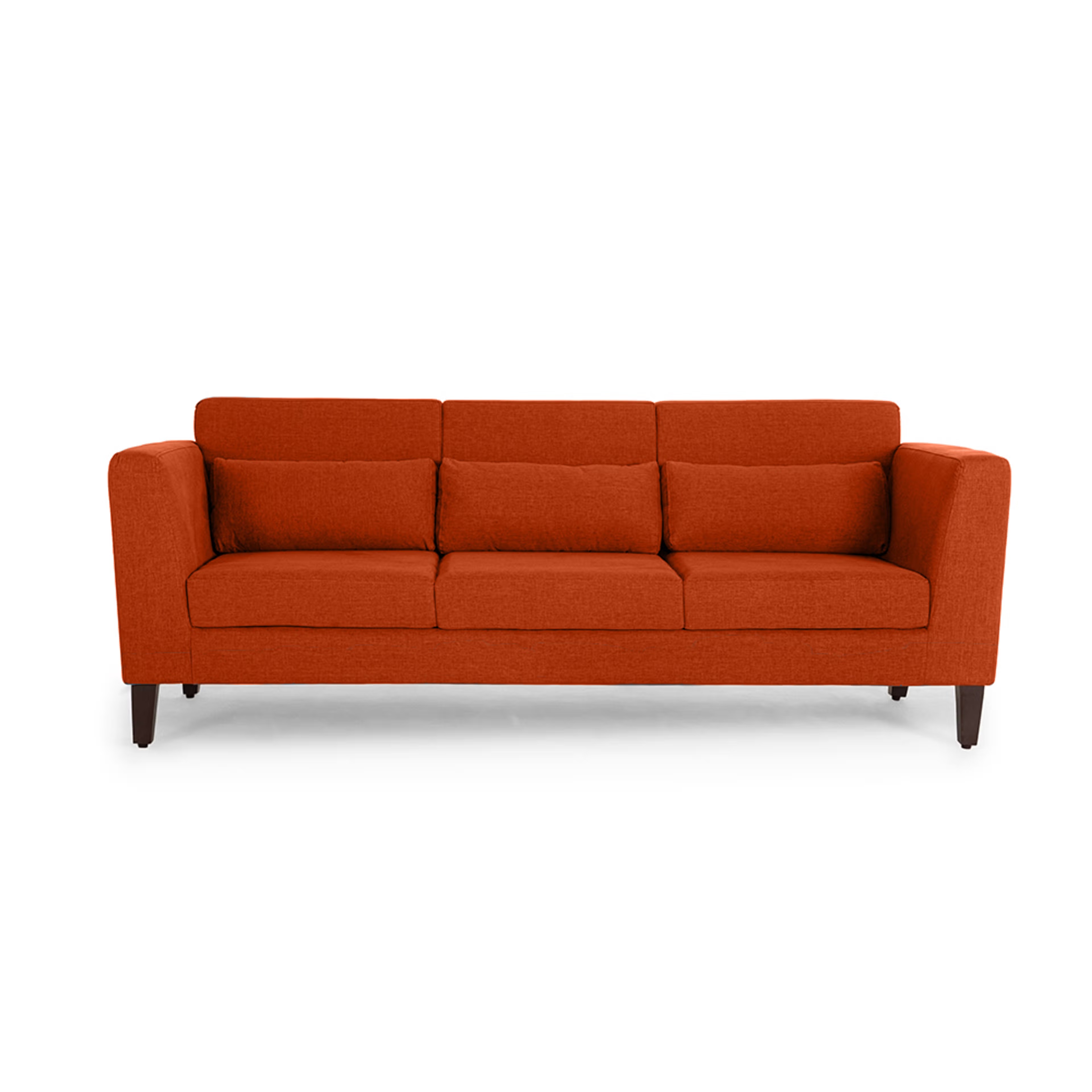 Wakefit Snoozepro Sofa Set (3+2+1) Terracotta Regular, 3 Seater + 2 Seater + 1 Seater, Terracotta