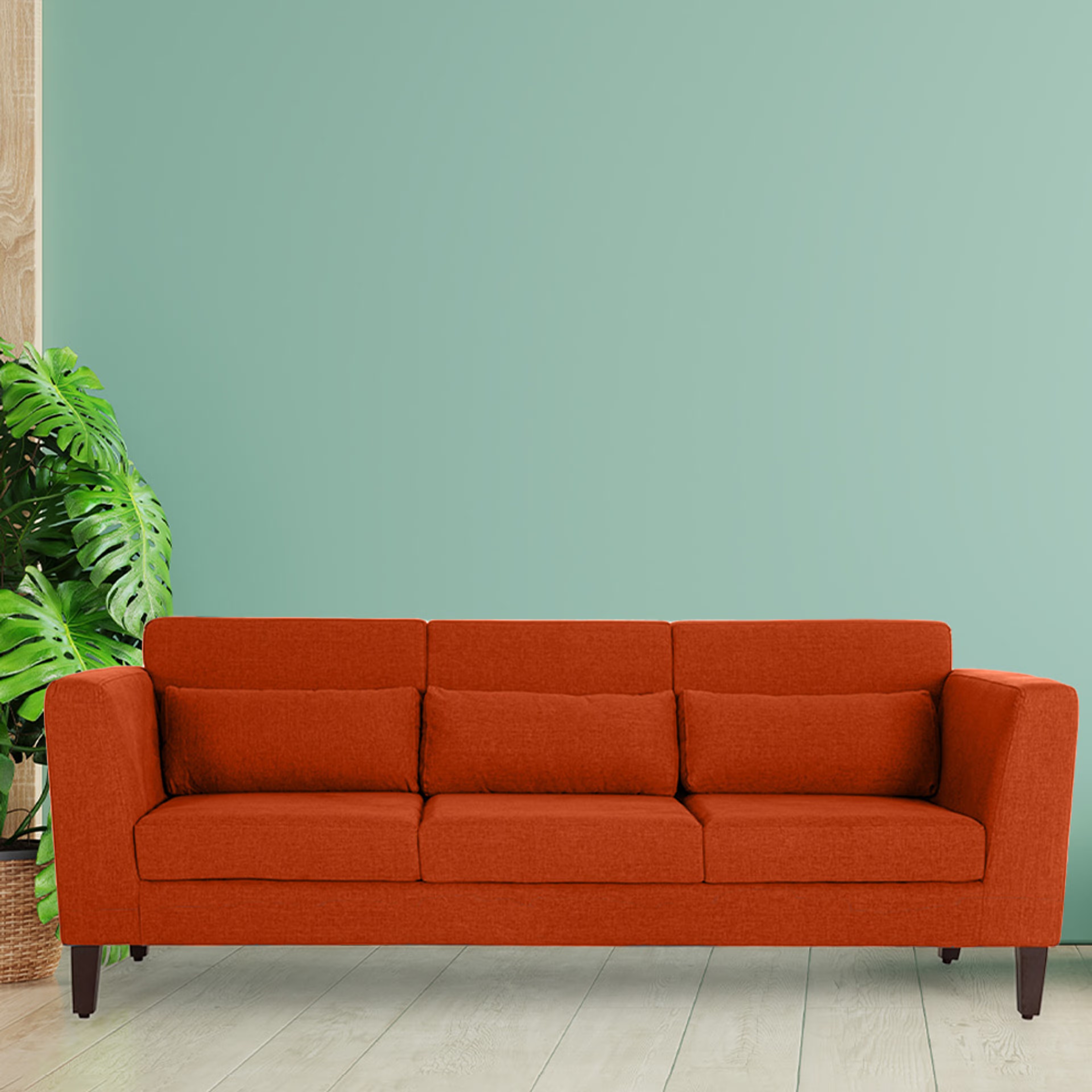 Wakefit Snoozepro Sofa Set (3+2+1) Terracotta Regular, 3 Seater + 2 Seater + 1 Seater, Terracotta 6 Wakefit Snoozepro Sofa Set (3+2+1) Terracotta Regular, 3 Seater + 2 Seater + 1 Seater, Terracotta