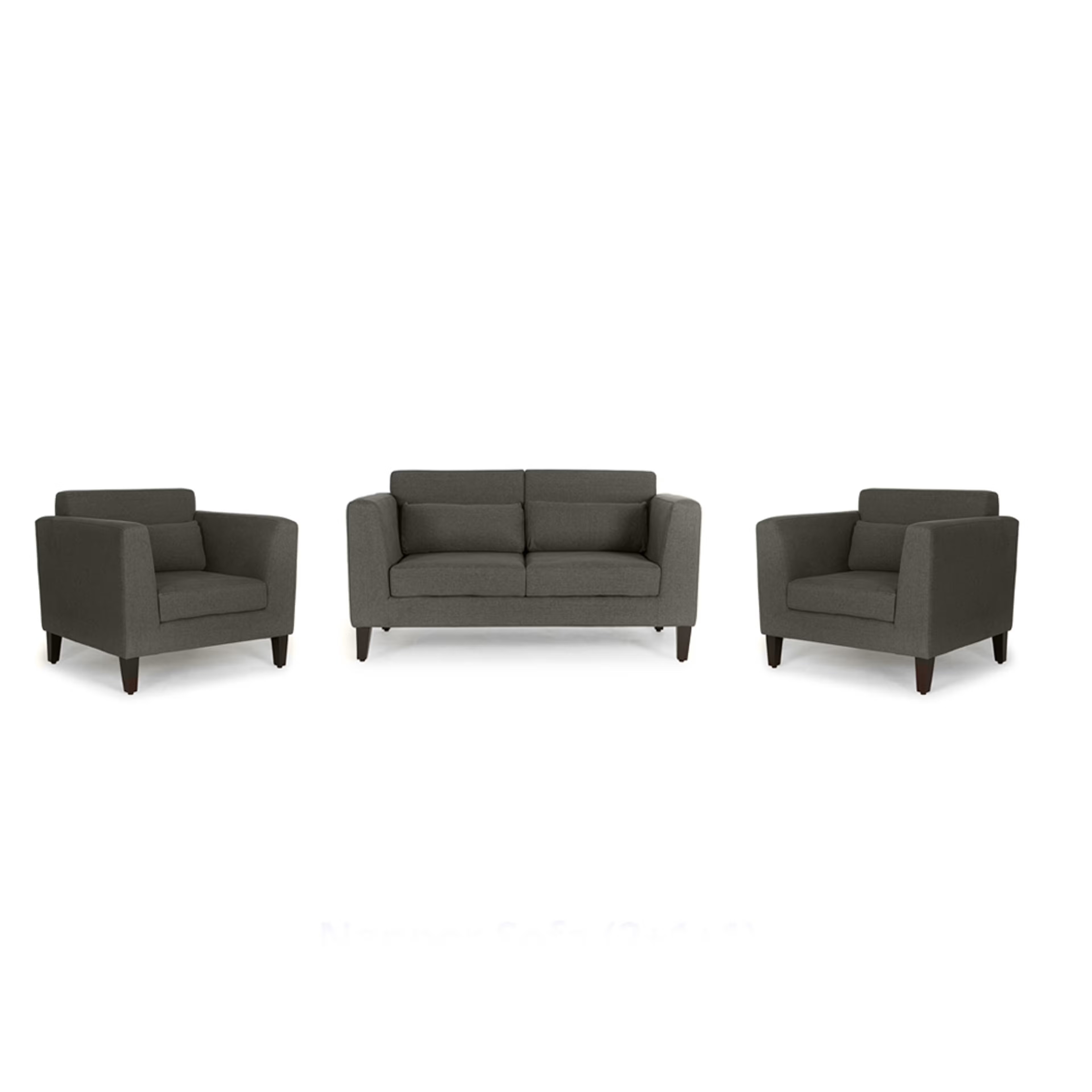 Wakefit Snoozepro Sofa Set (2+1+1) Ash Grey Regular, 2 Seater + 1 Seater + 1 Seater, Ash Grey
