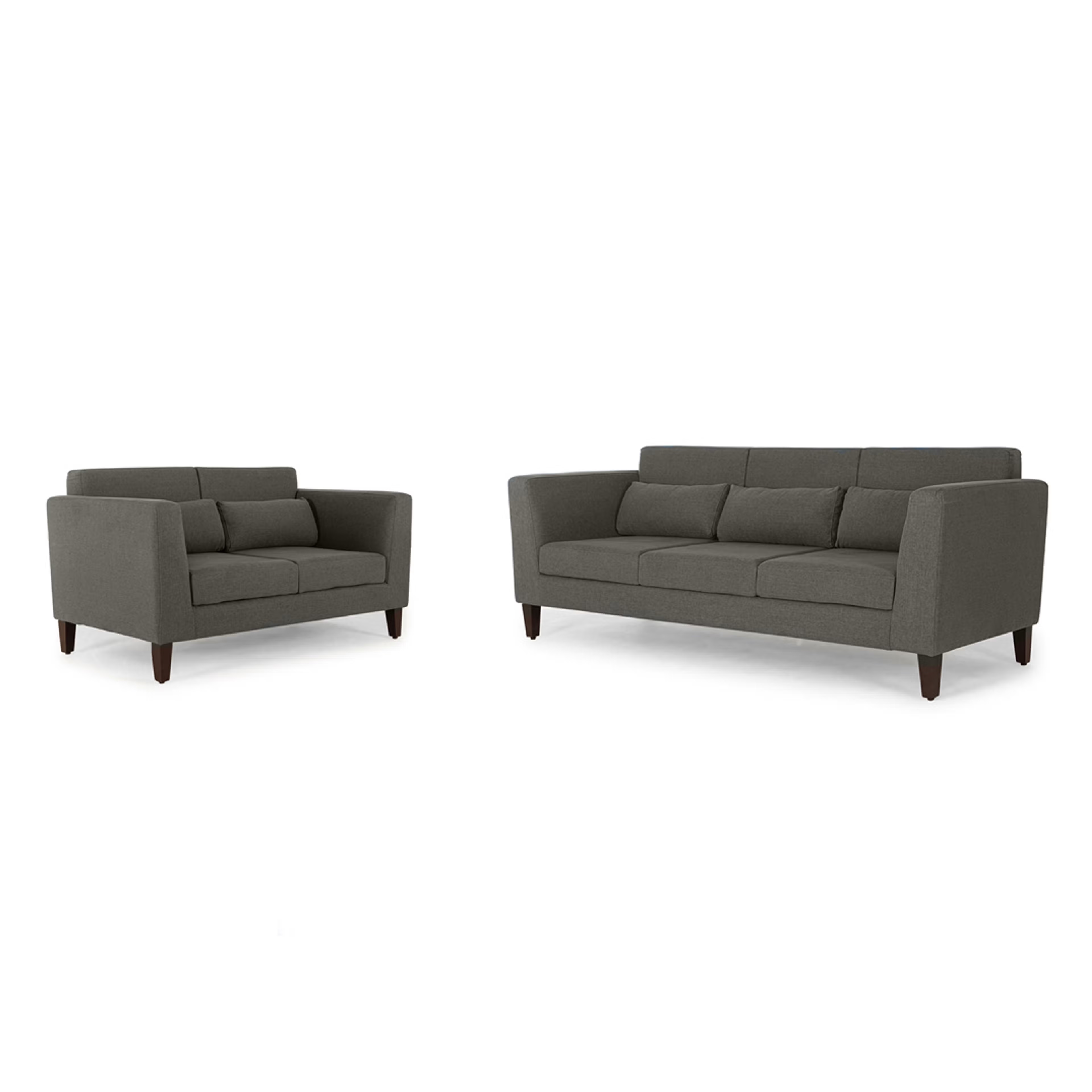 Wakefit Snoozepro Sofa Set (3+2) Ash Grey Regular, 3 Seater + 2 Seater, Ash Grey