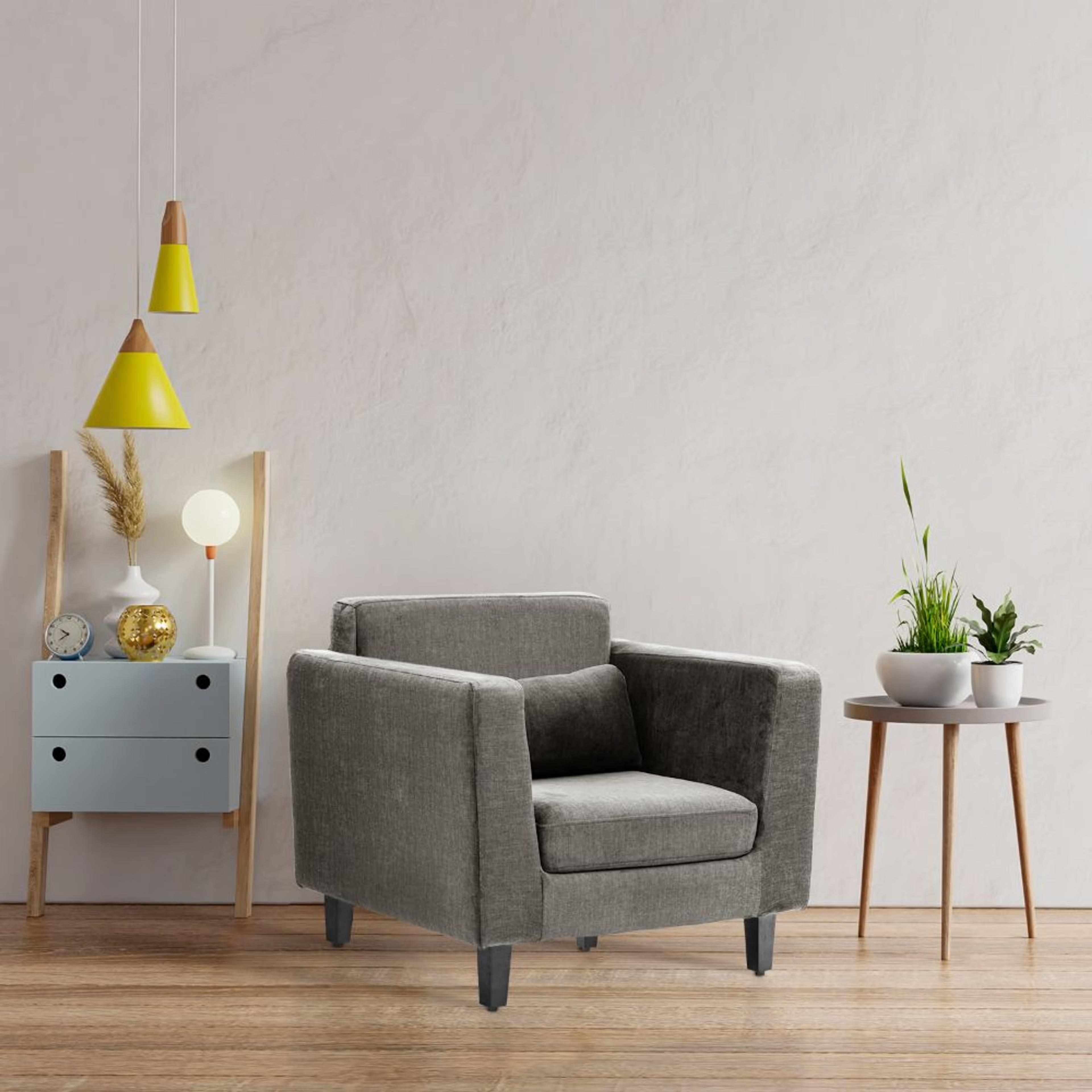 Wakefit Snoozepro Plus Sofa - Single Seater Regular, 1 Seater, Taupe