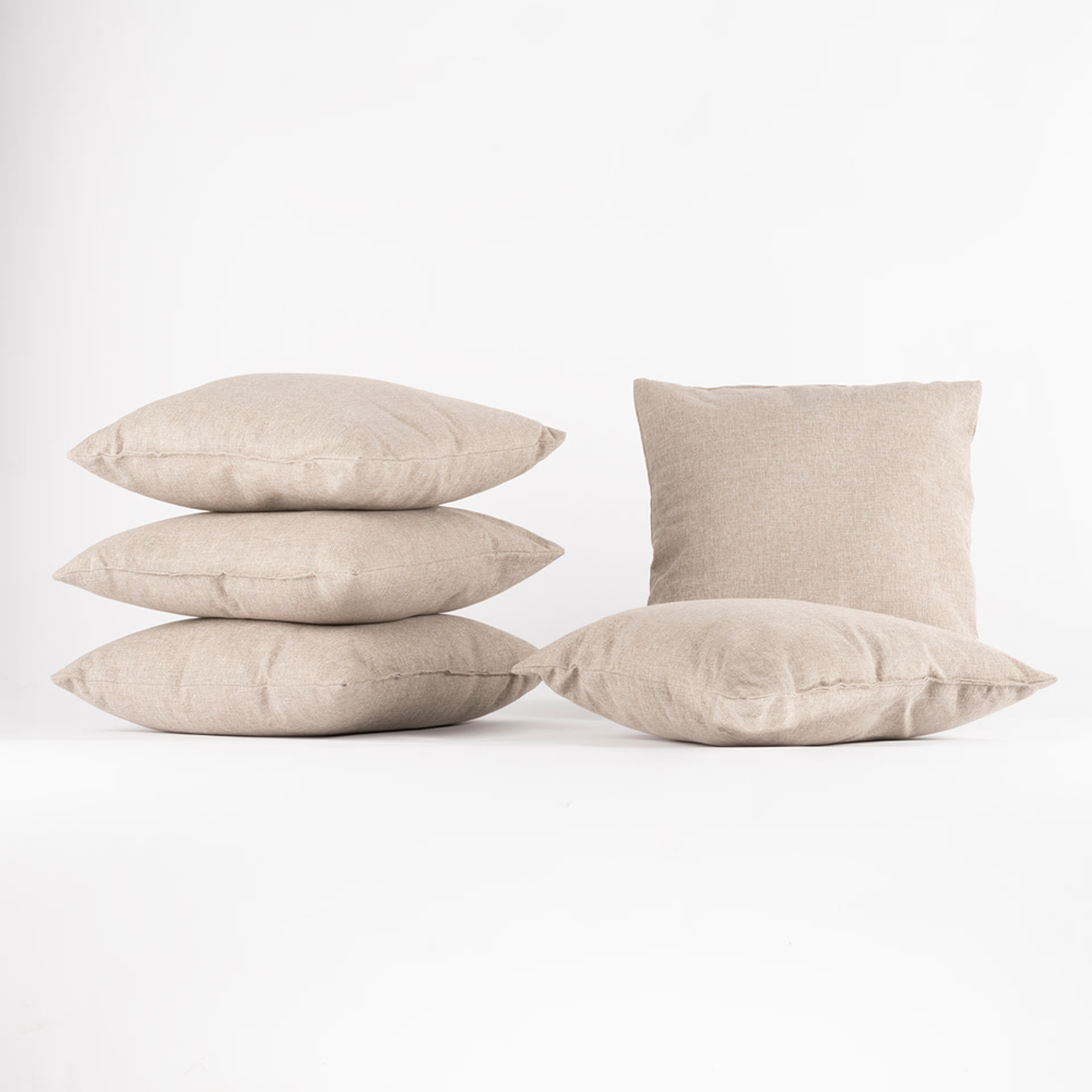 Wakefit Premium Cushion Cover Omega Pearl 16x16 Set of 5 set of 5, Pearl 6 Wakefit Premium Cushion Cover Omega Pearl 16x16 Set of 5 set of 5, Pearl