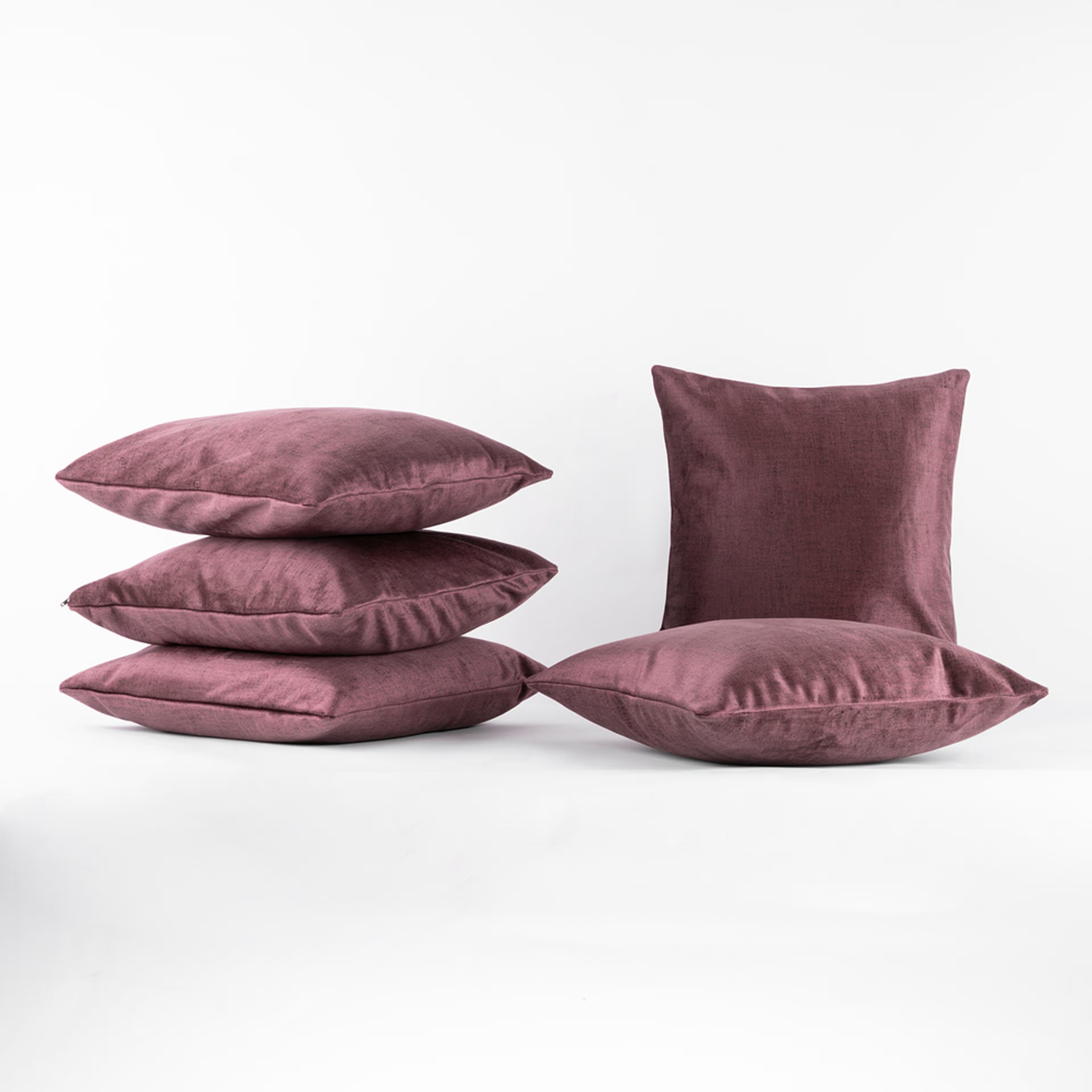 Wakefit Premium Cushion Cover Rose Brown 16x16 Set of 5 set of 5, Rose Brown 6 Wakefit Premium Cushion Cover Rose Brown 16x16 Set of 5 set of 5, Rose Brown