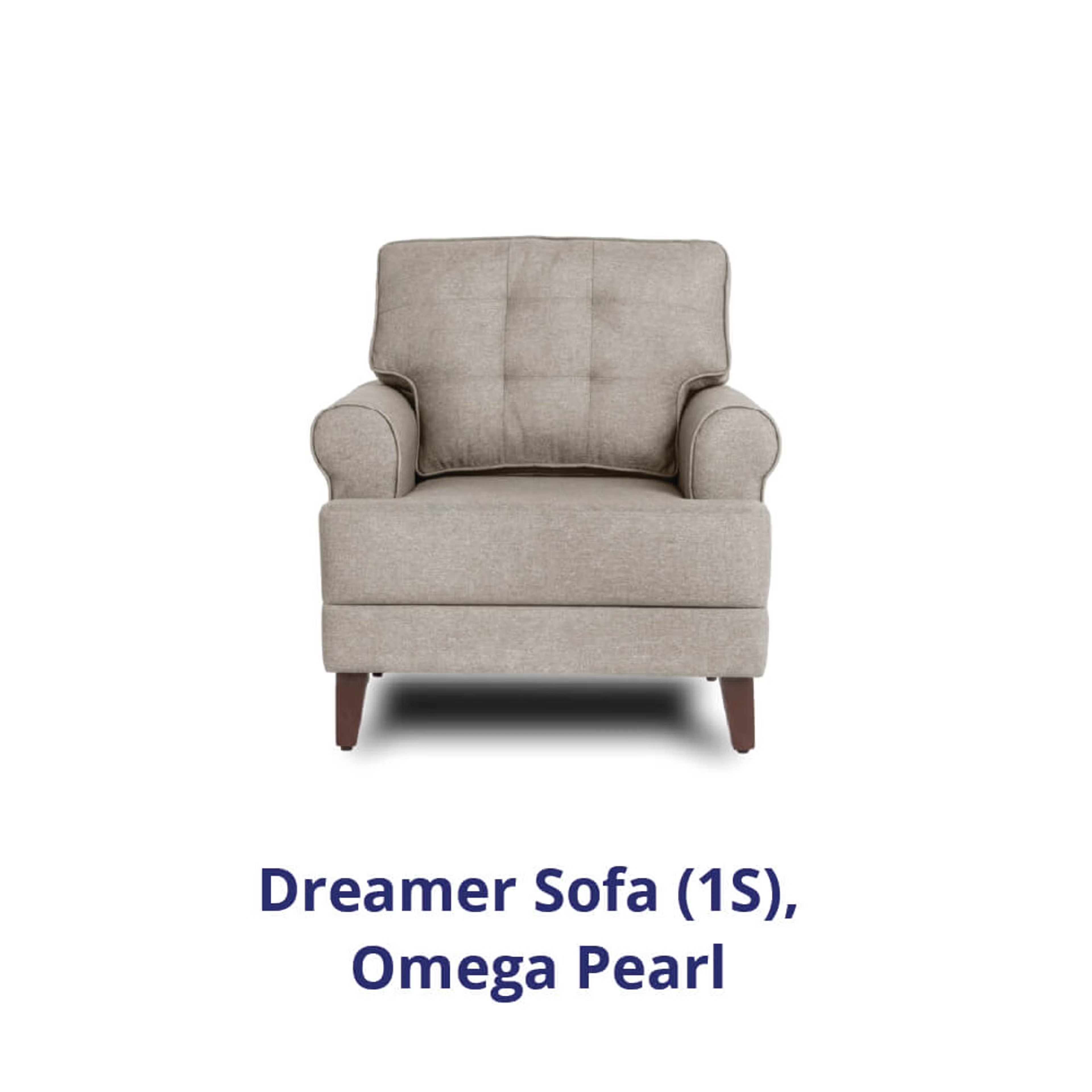 Wakefit Dreamer Sofa - Single Seater Regular, 1, Omega Pearl