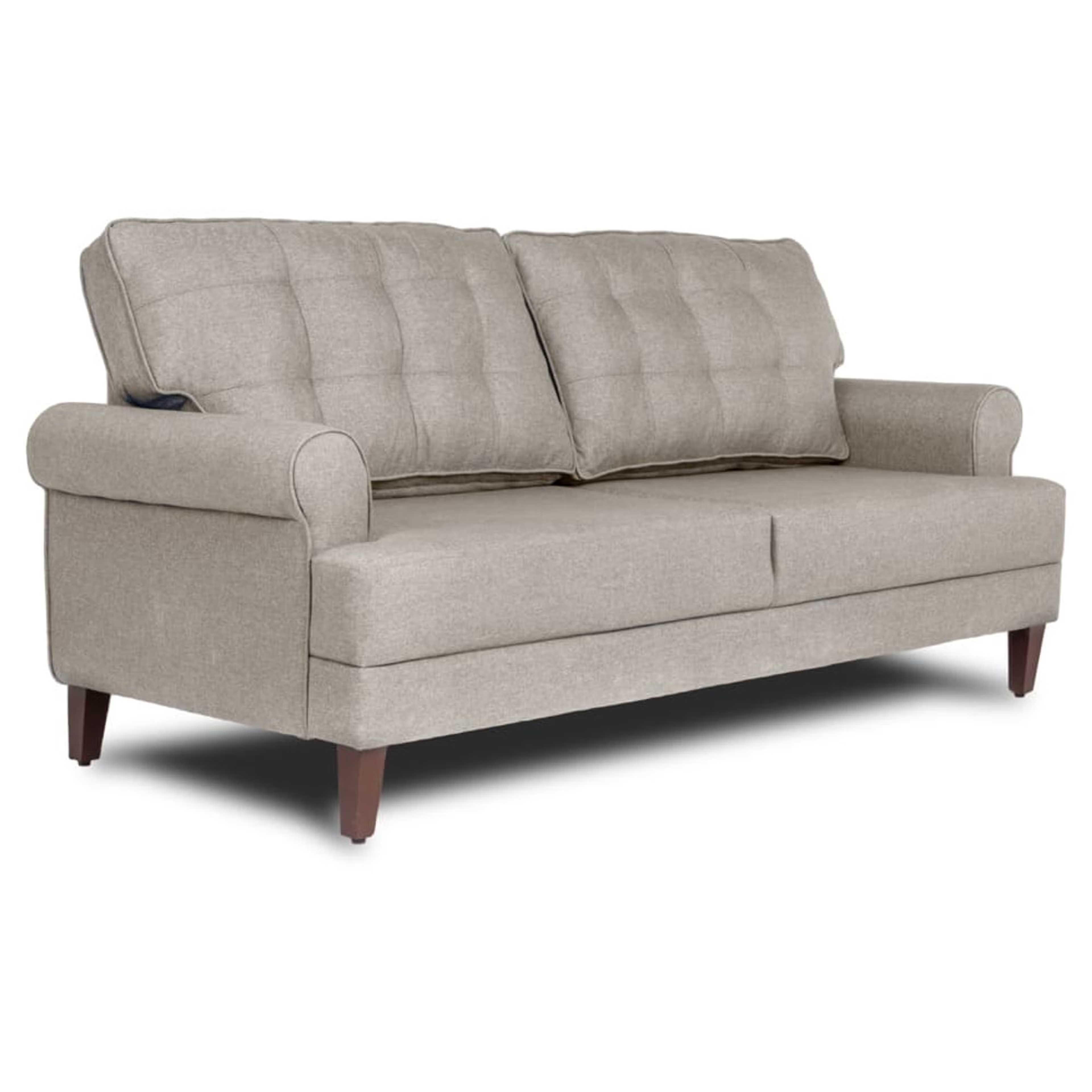 Wakefit Dreamer Sofa - Three Seater Regular, 3, Omega Pearl