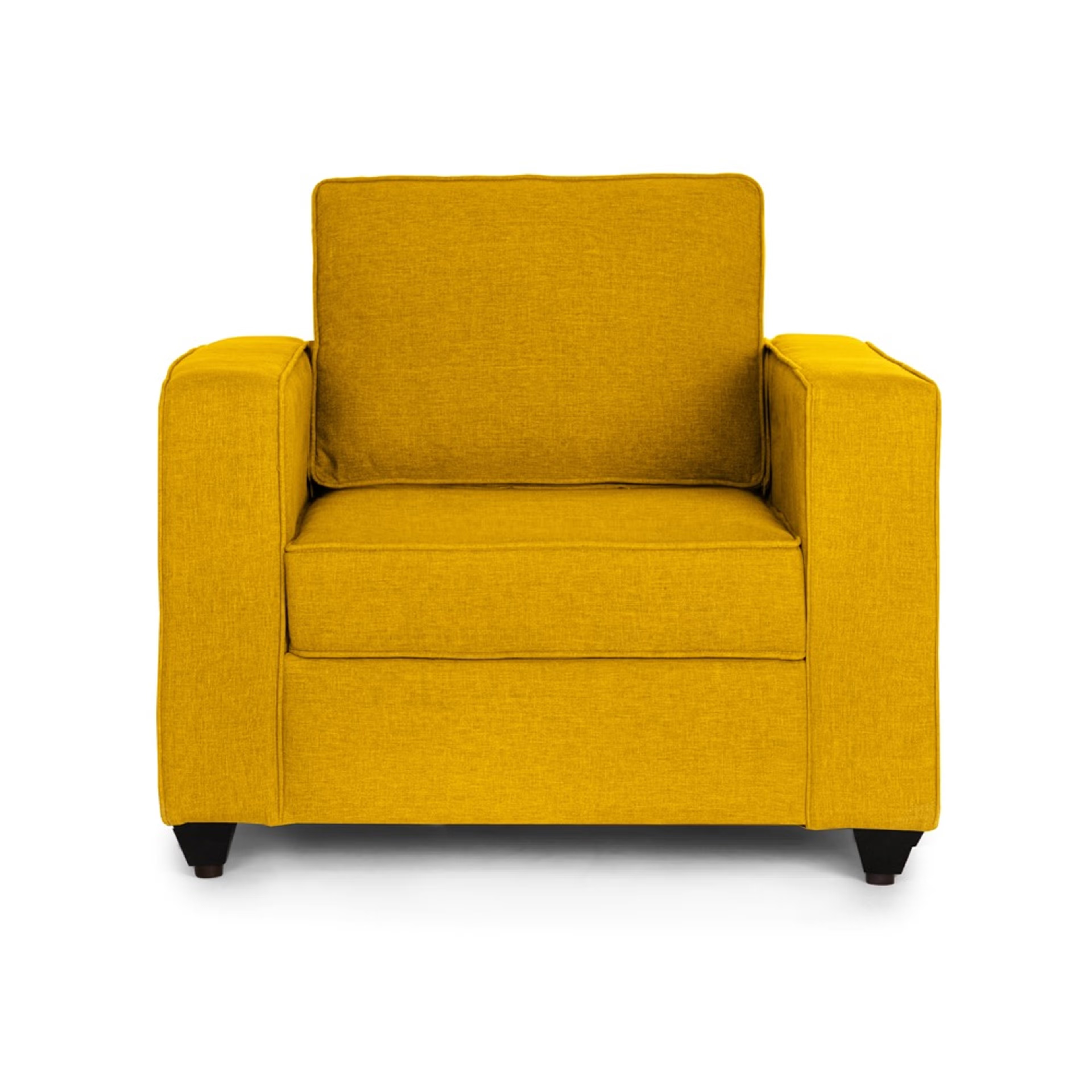 Wakefit Napper Sofa -Single Seater Chrome Yellow Regular, Without Storage, 1, Chrome Yellow