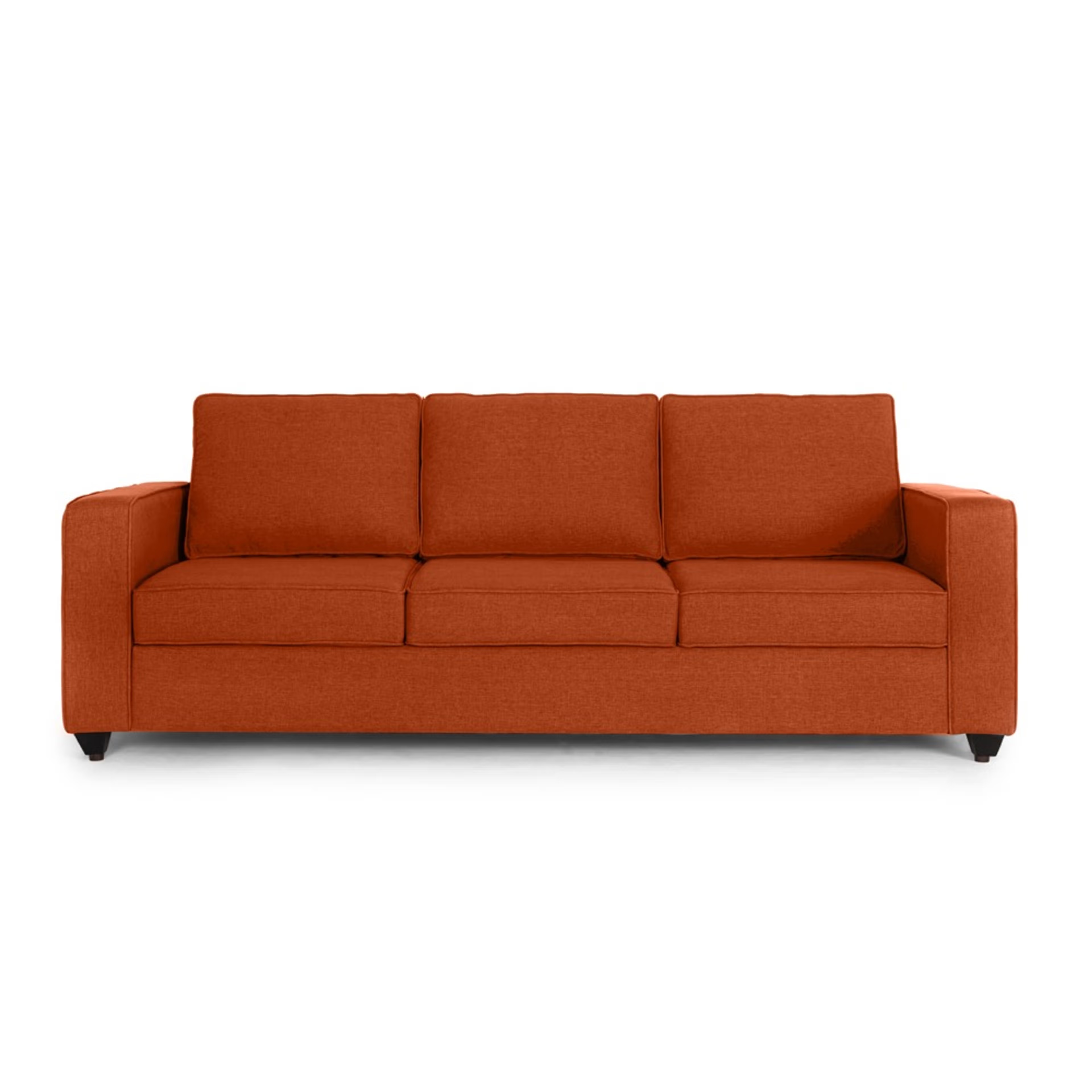 Home 43 Wakefit Napper Sofa Set (3+2+1) Terracotta Regular, Without Storage, 3+2+1, Terracotta