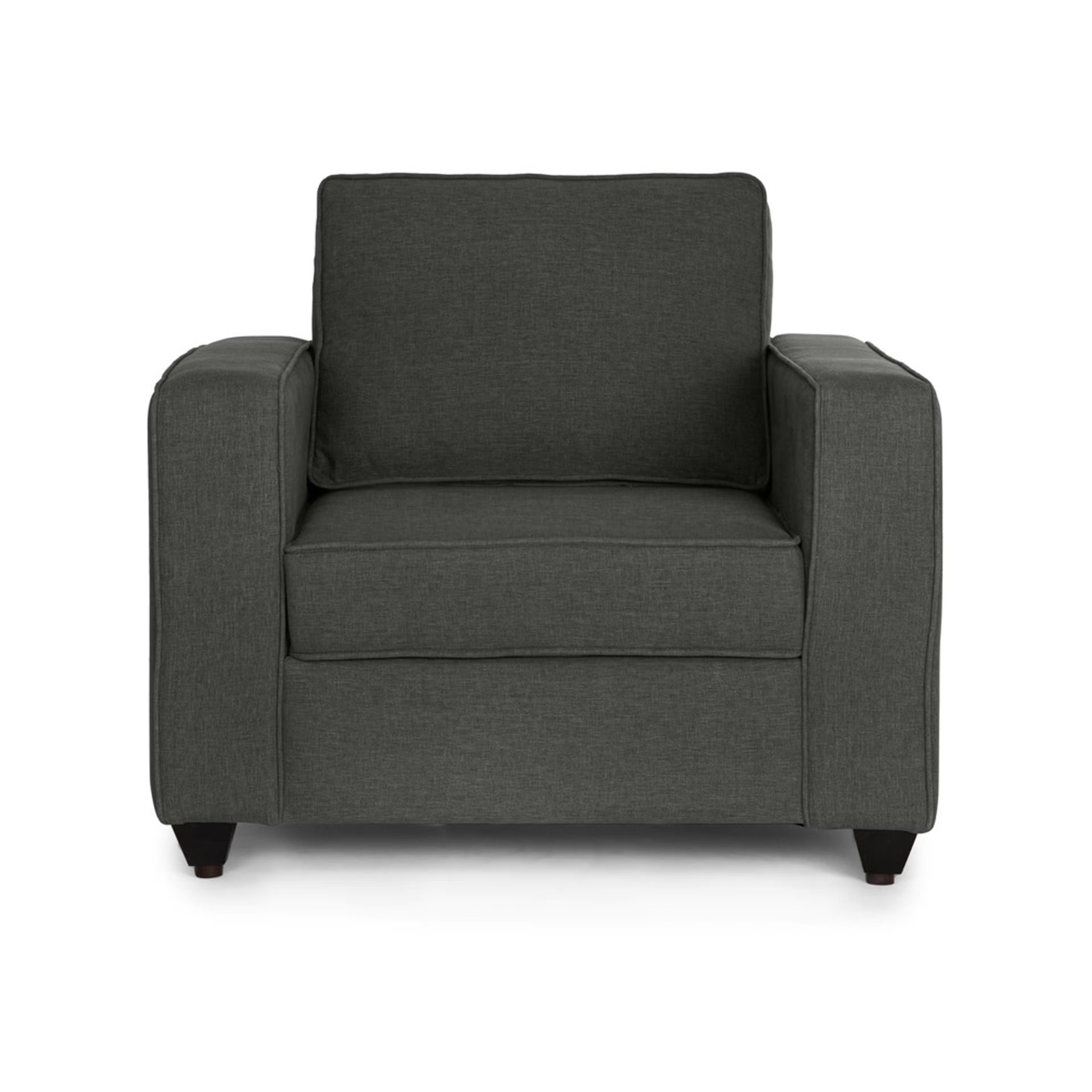 Wakefit Napper Sofa -Single Seater Ash Grey Regular, Without Storage, 1, Ash Grey