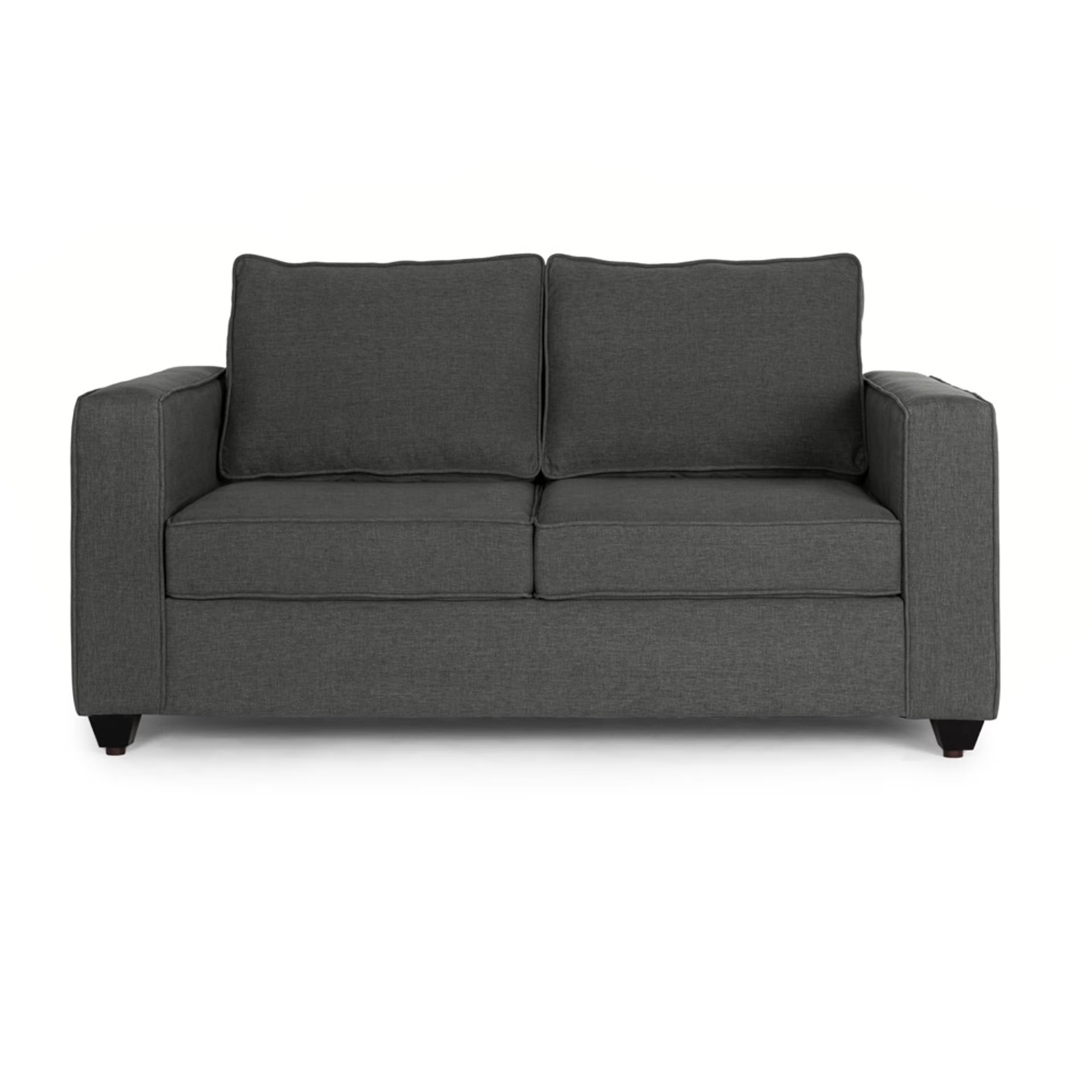 Home 27 Wakefit Napper Sofa - Two Seater Ash Grey Regular, Without Storage, 2, Ash Grey