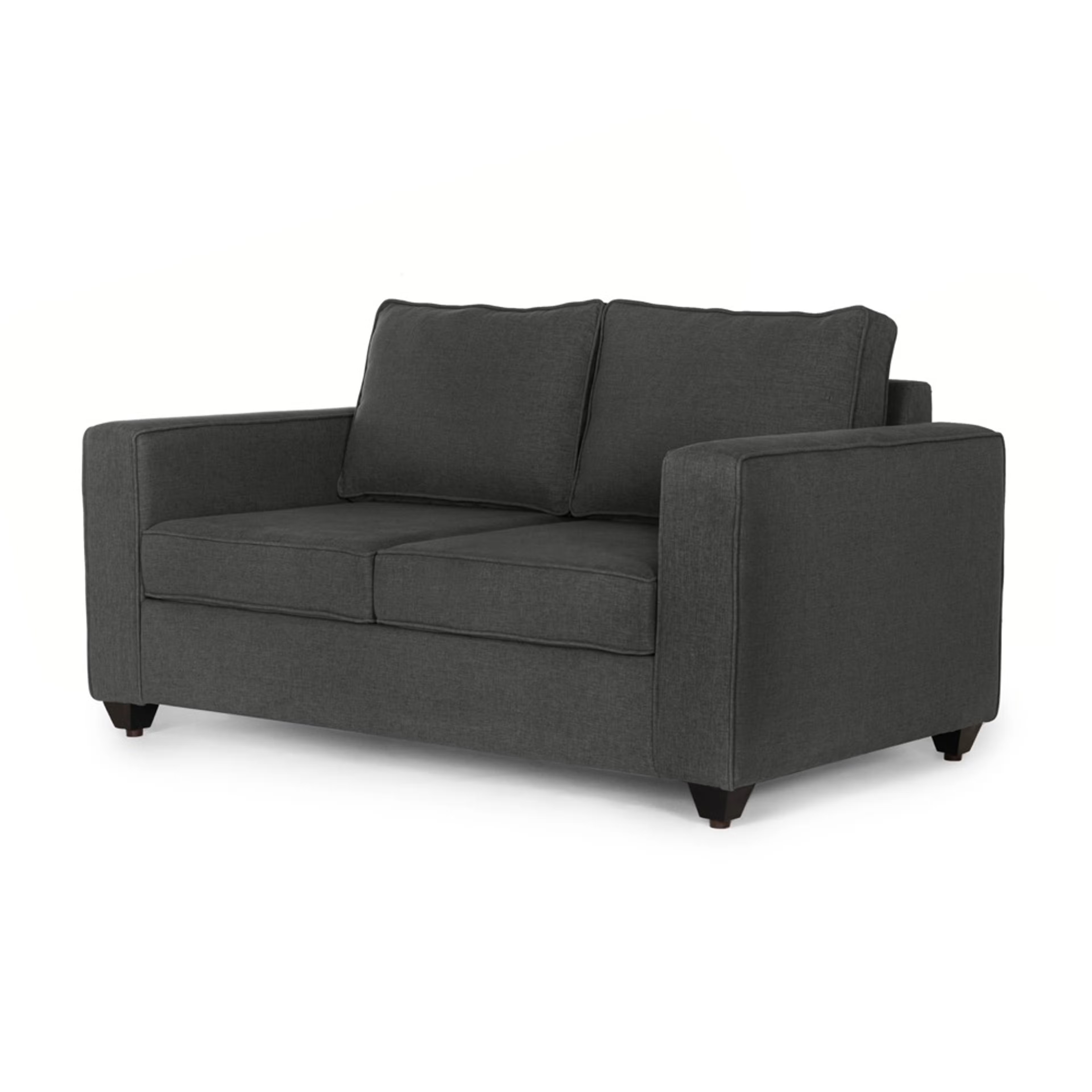 Home 28 Wakefit Napper Sofa - Two Seater Ash Grey Regular, Without Storage, 2, Ash Grey