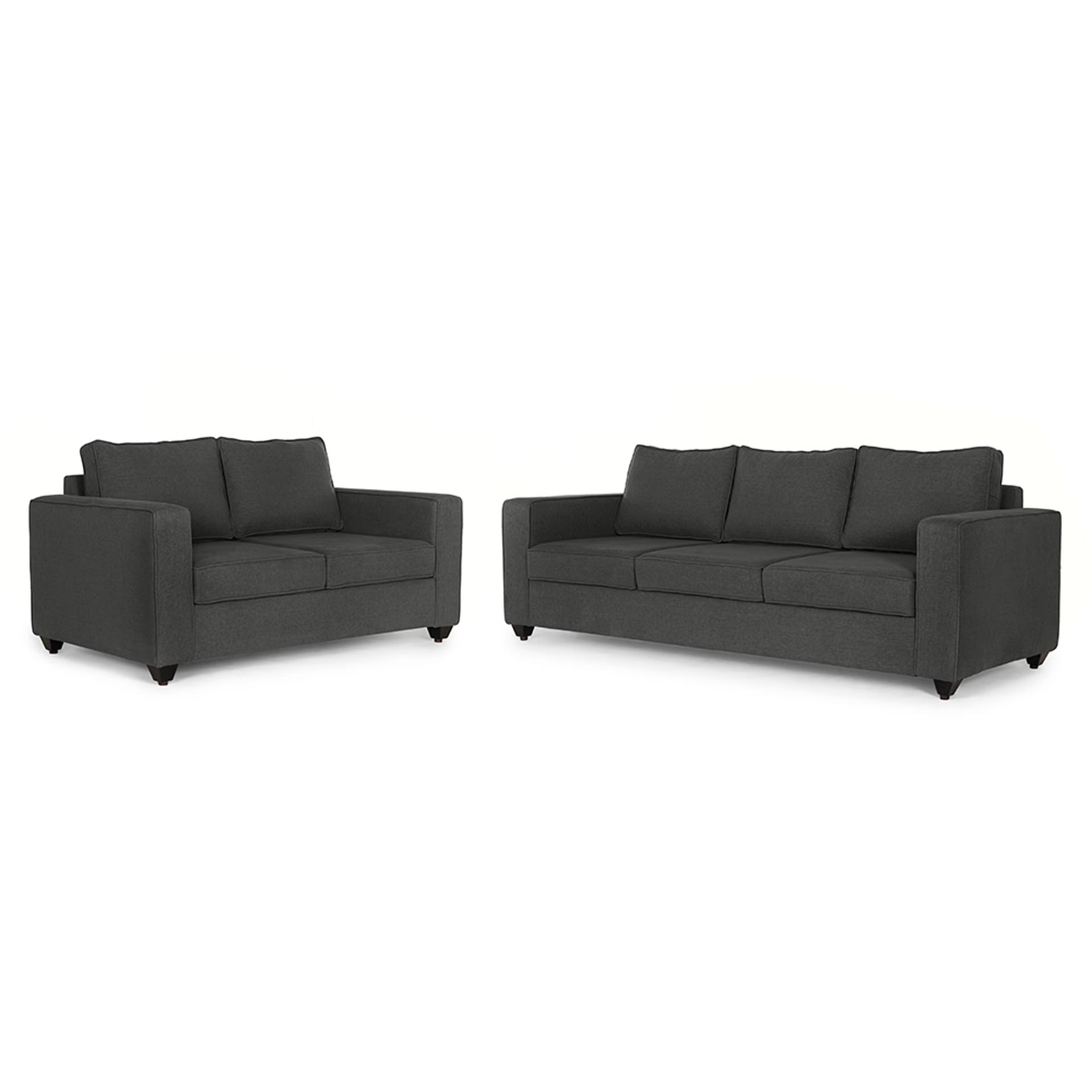 Wakefit Napper Sofa Set (3+2) Ash Grey Regular, Without Storage, 3+2, Ash Grey