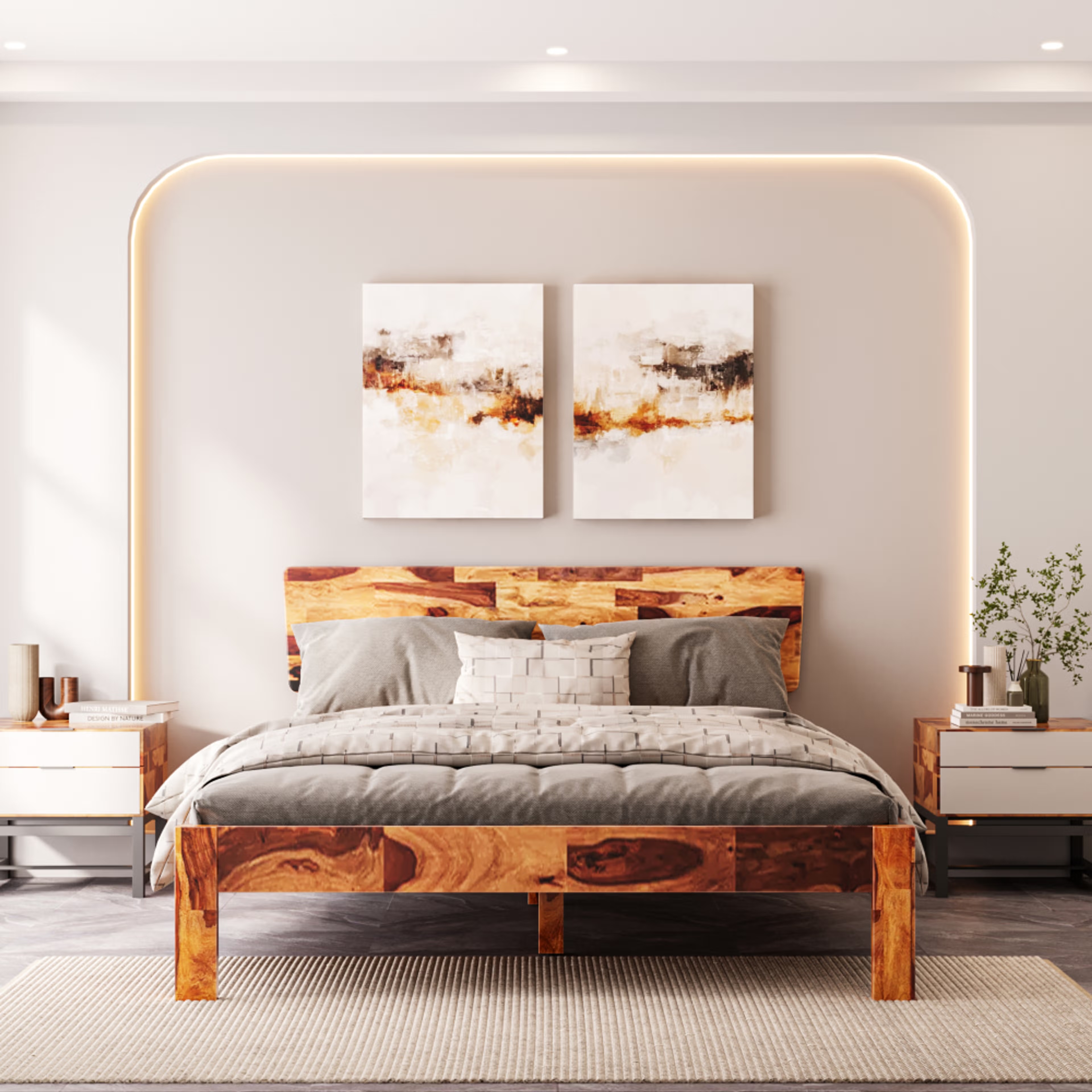 Home 33 Wakefit Auriga Queen Size Bed Queen - 78" x 60\