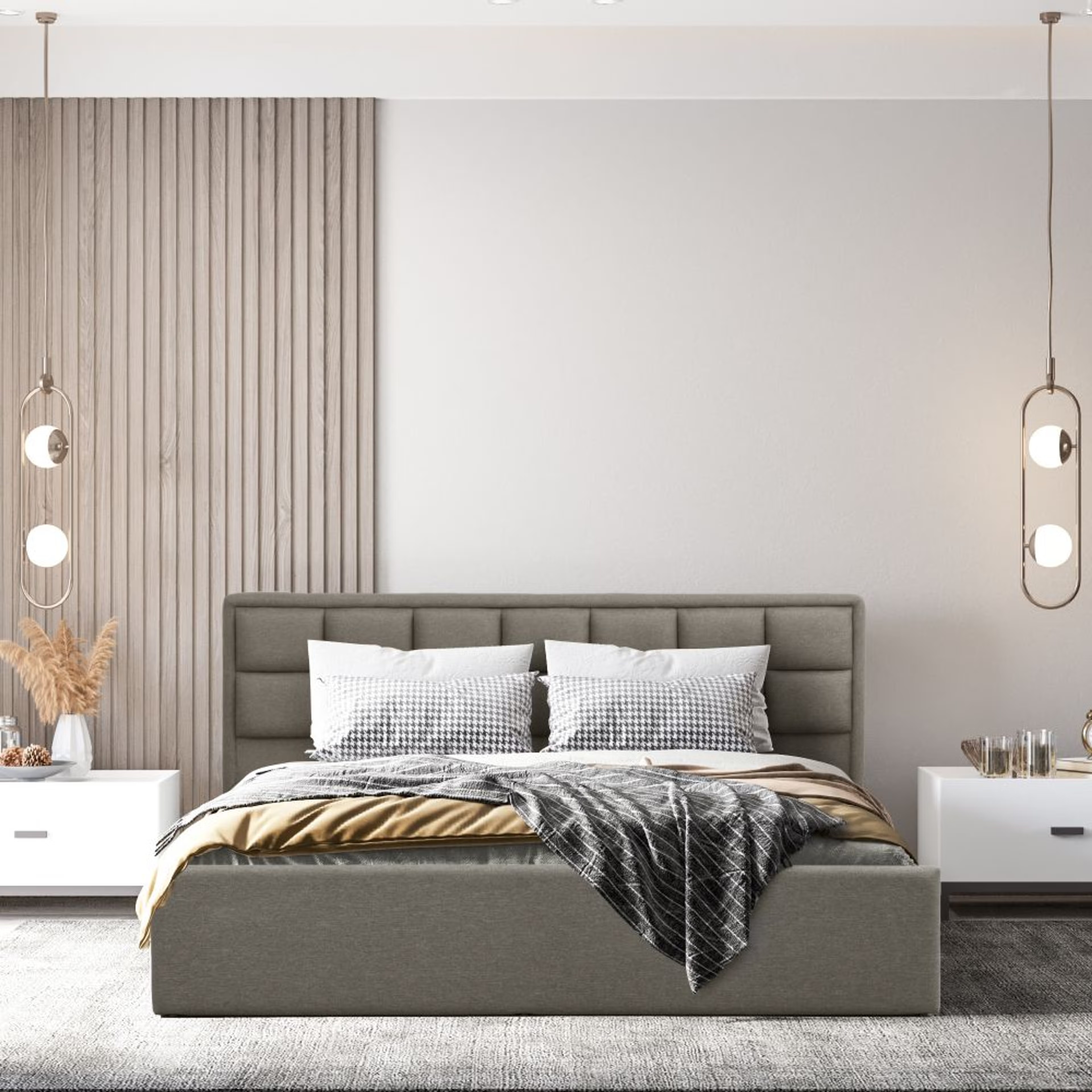 Wakefit Surma King Size Storage Upholstered Bed King - 78" x 72\