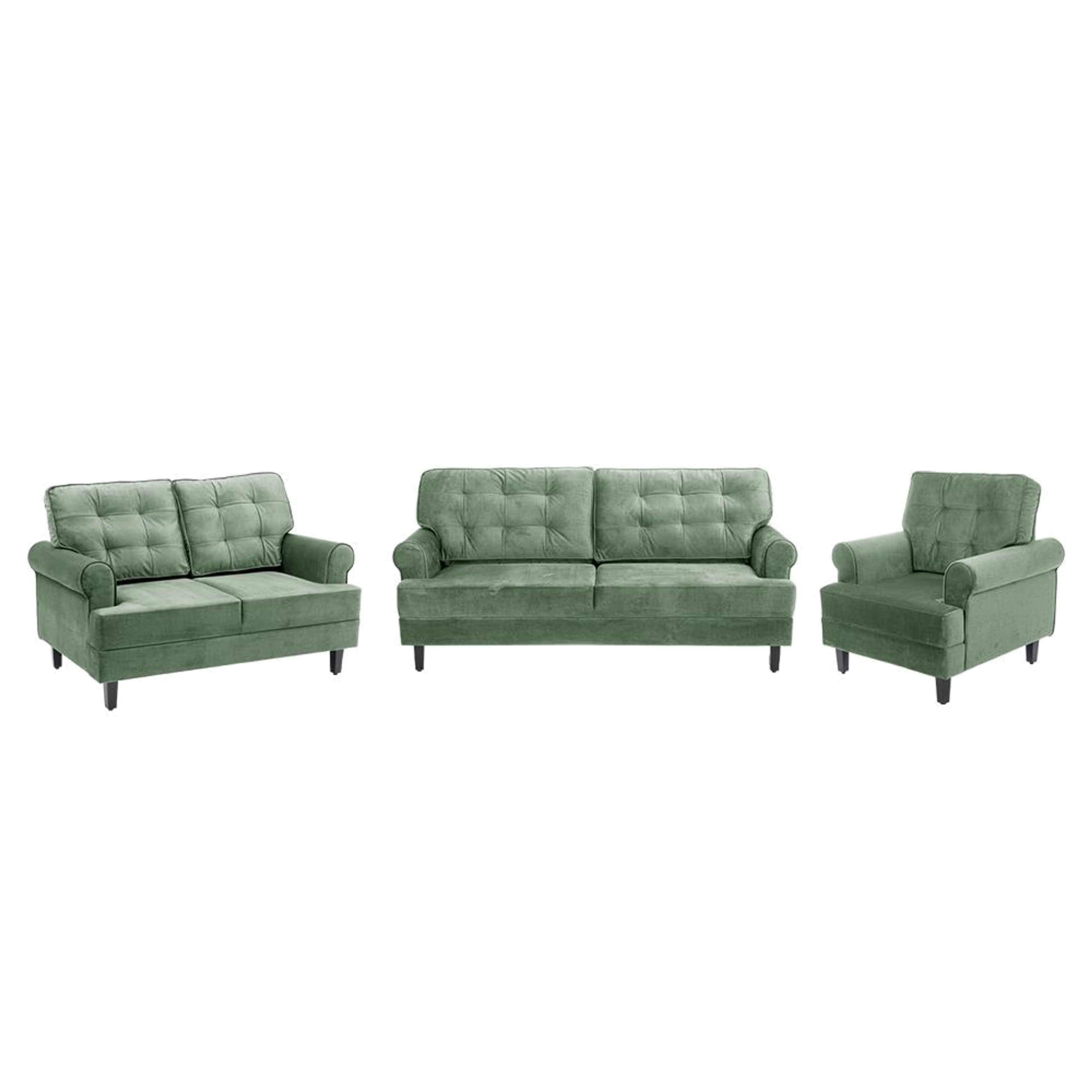 Wakefit Dreamer Plus Sofa Set - (3+2+1) Regular, Set (3+2+1), Green