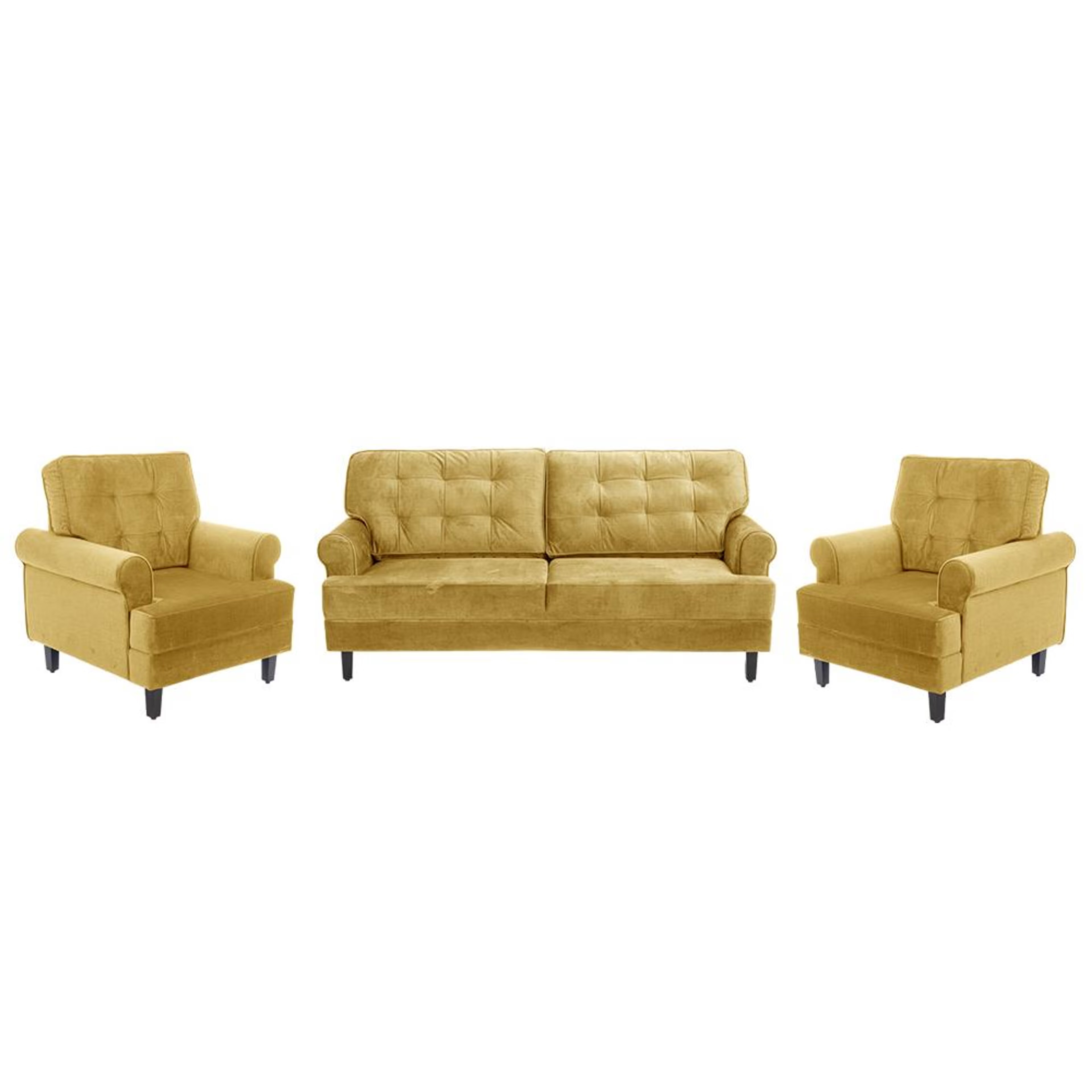 Home 27 Wakefit Dreamer Plus Sofa Set - (3+1+1) Regular, Set (3+1+1), Yellow