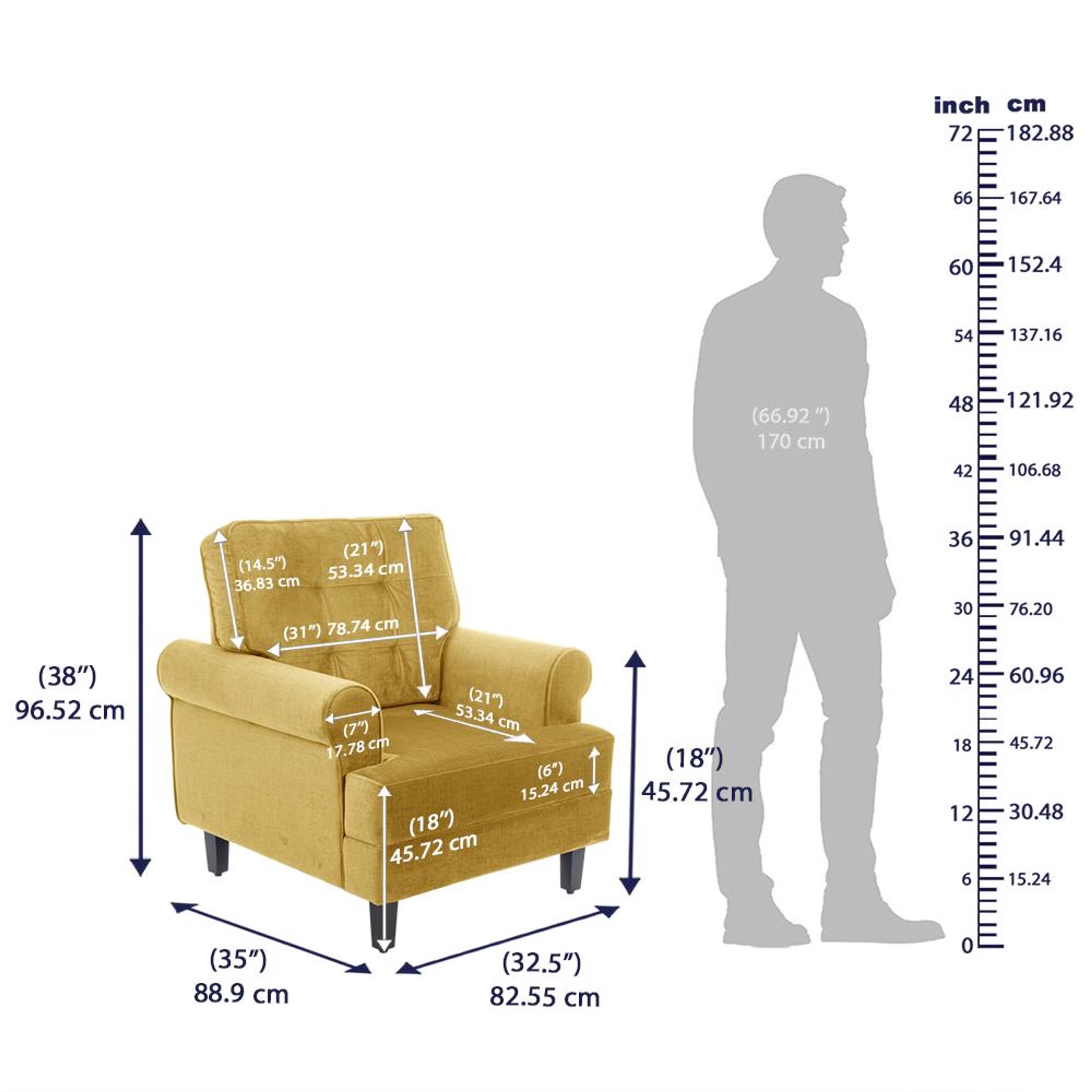 Wakefit Dreamer Plus Sofa Set - (3+2+1) Regular, Set (3+2+1), Yellow 4 Wakefit Dreamer Plus Sofa Set - (3+2+1) Regular, Set (3+2+1), Yellow