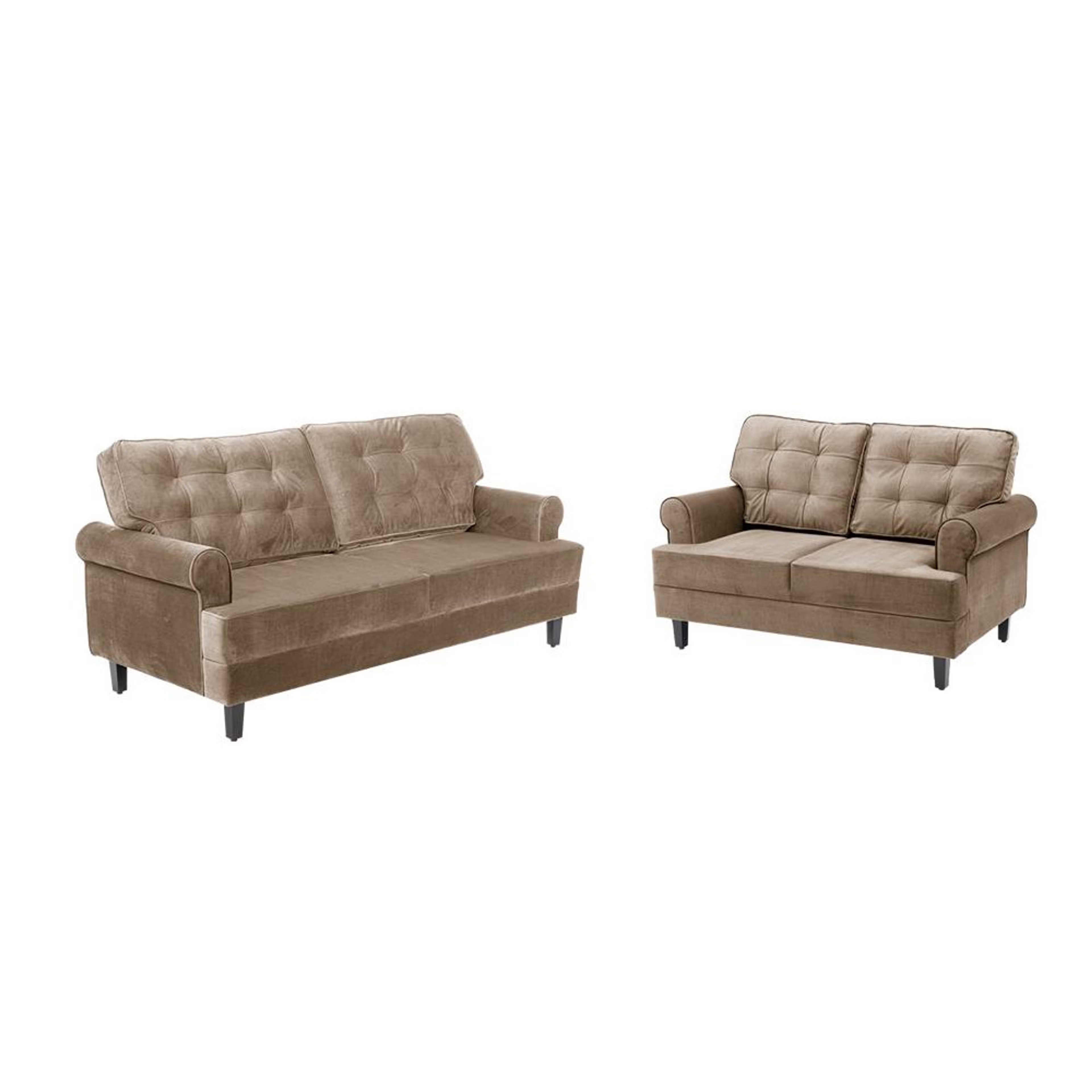 Wakefit Dreamer Plus Sofa Set - (3+2) Regular, Set (3+2), Mocha Brown