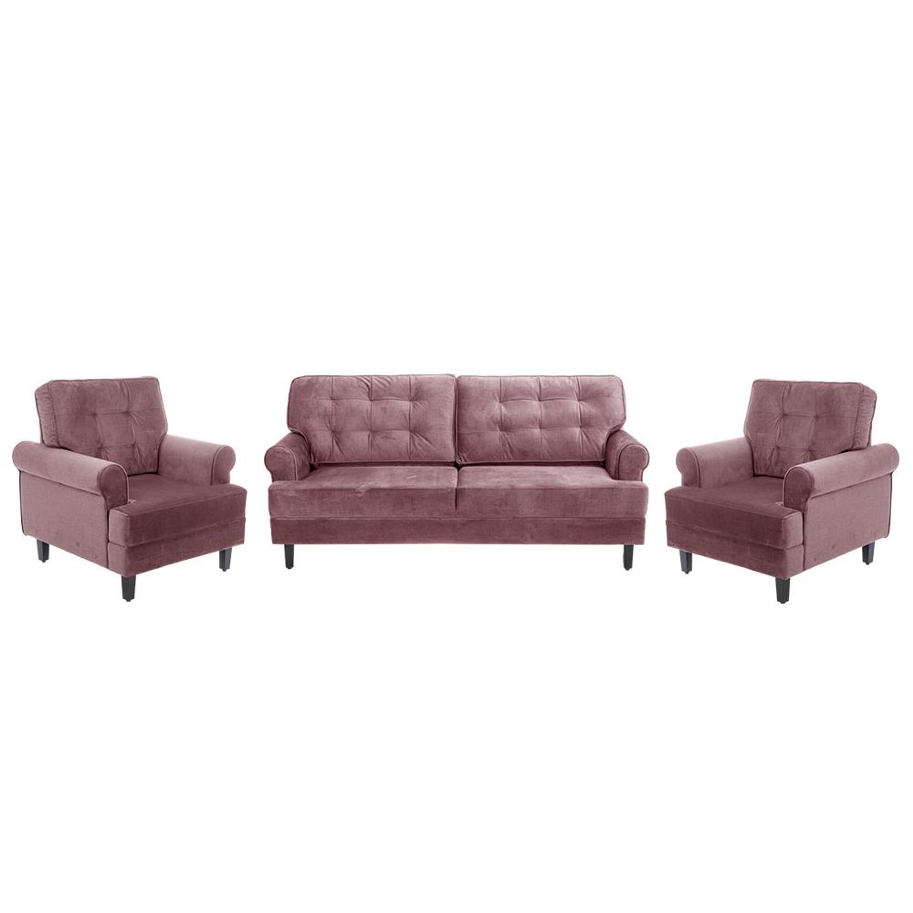 Wakefit Dreamer Plus Sofa Set - (3+1+1) Regular, Set (3+1+1), Rose Brown