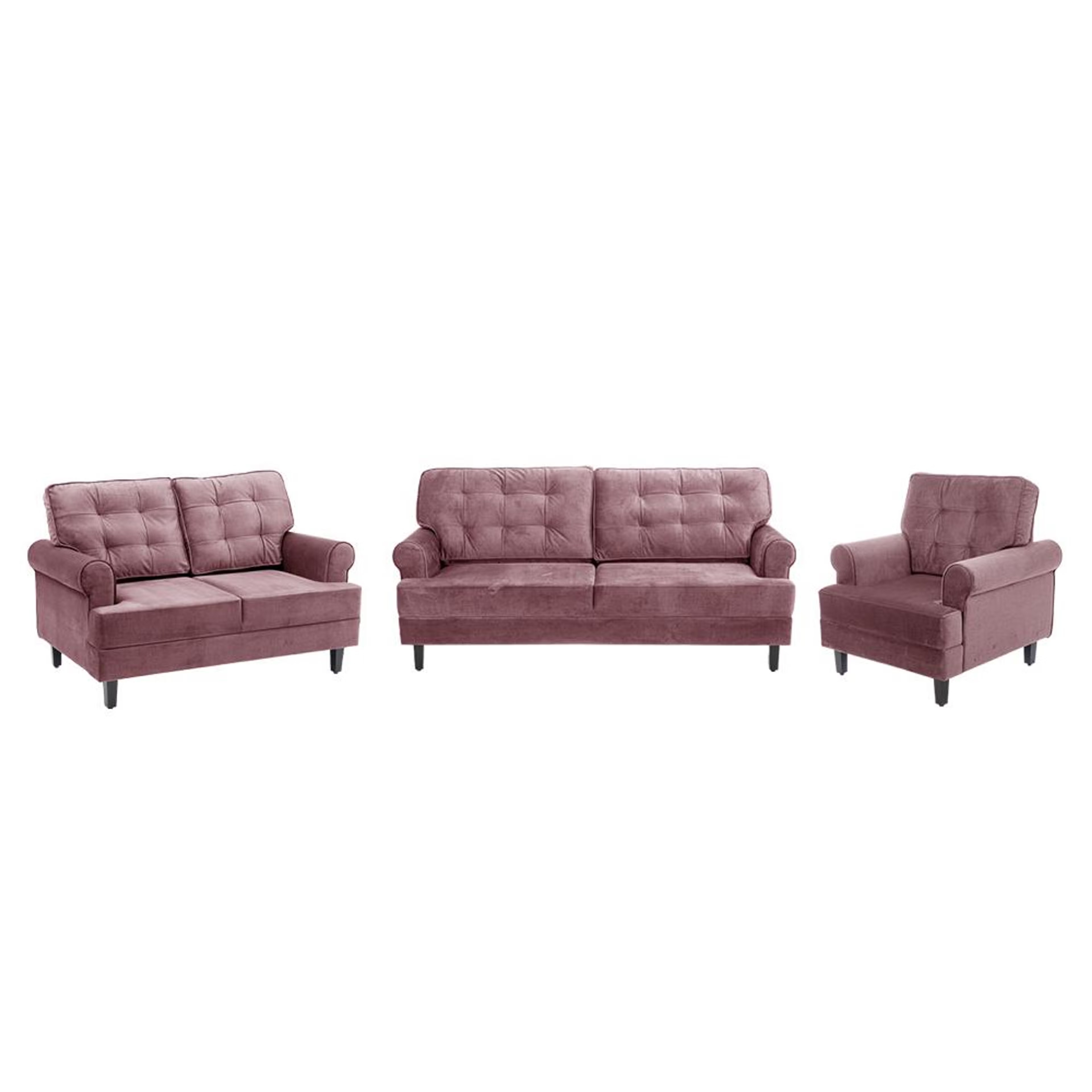 Wakefit Dreamer Plus Sofa Set - (3+2+1) Regular, Set (3+2+1), Rose Brown