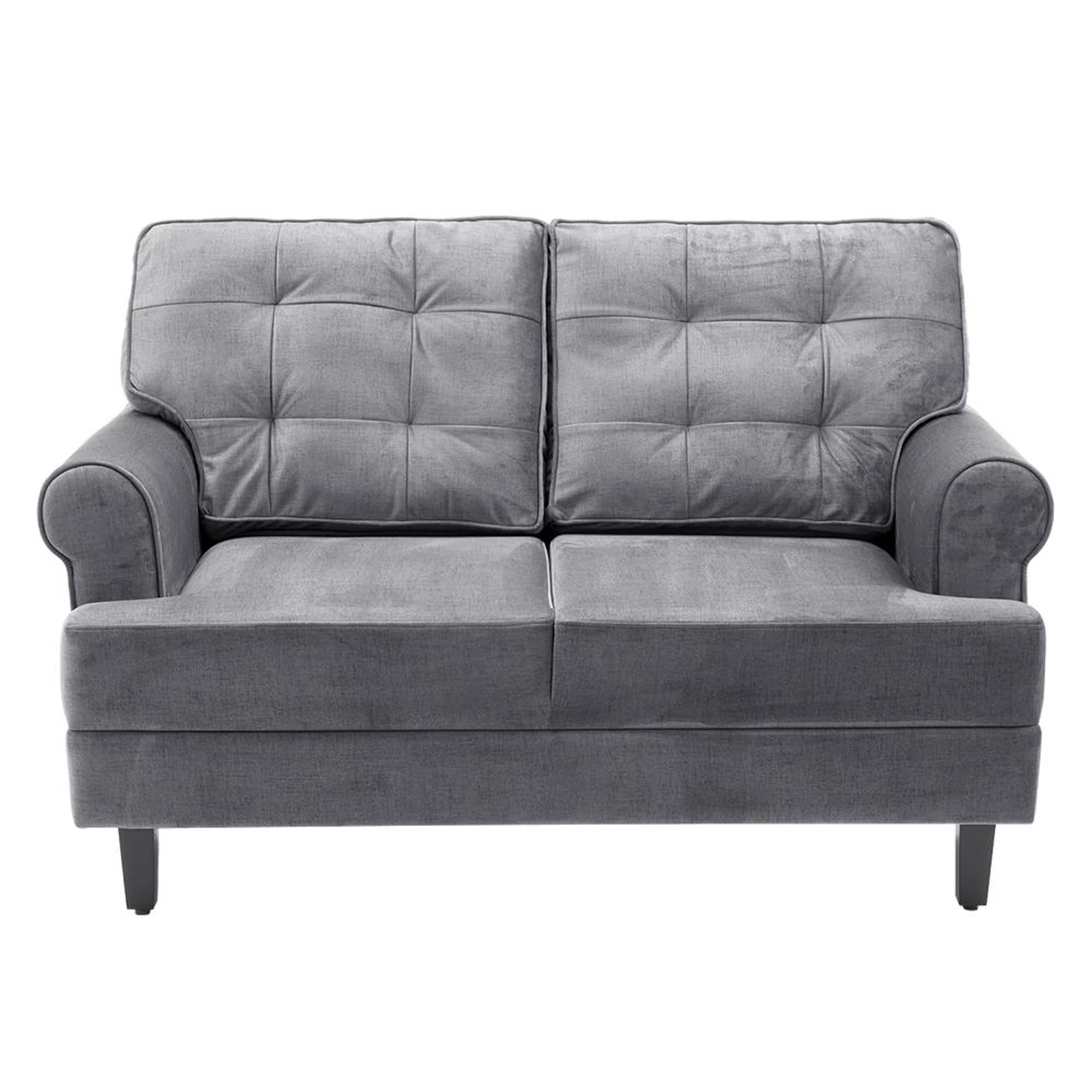 Home 42 Wakefit Dreamer Plus Sofa Set - (2+1+1) Regular, Set (2+1+1), Charcoal Grey
